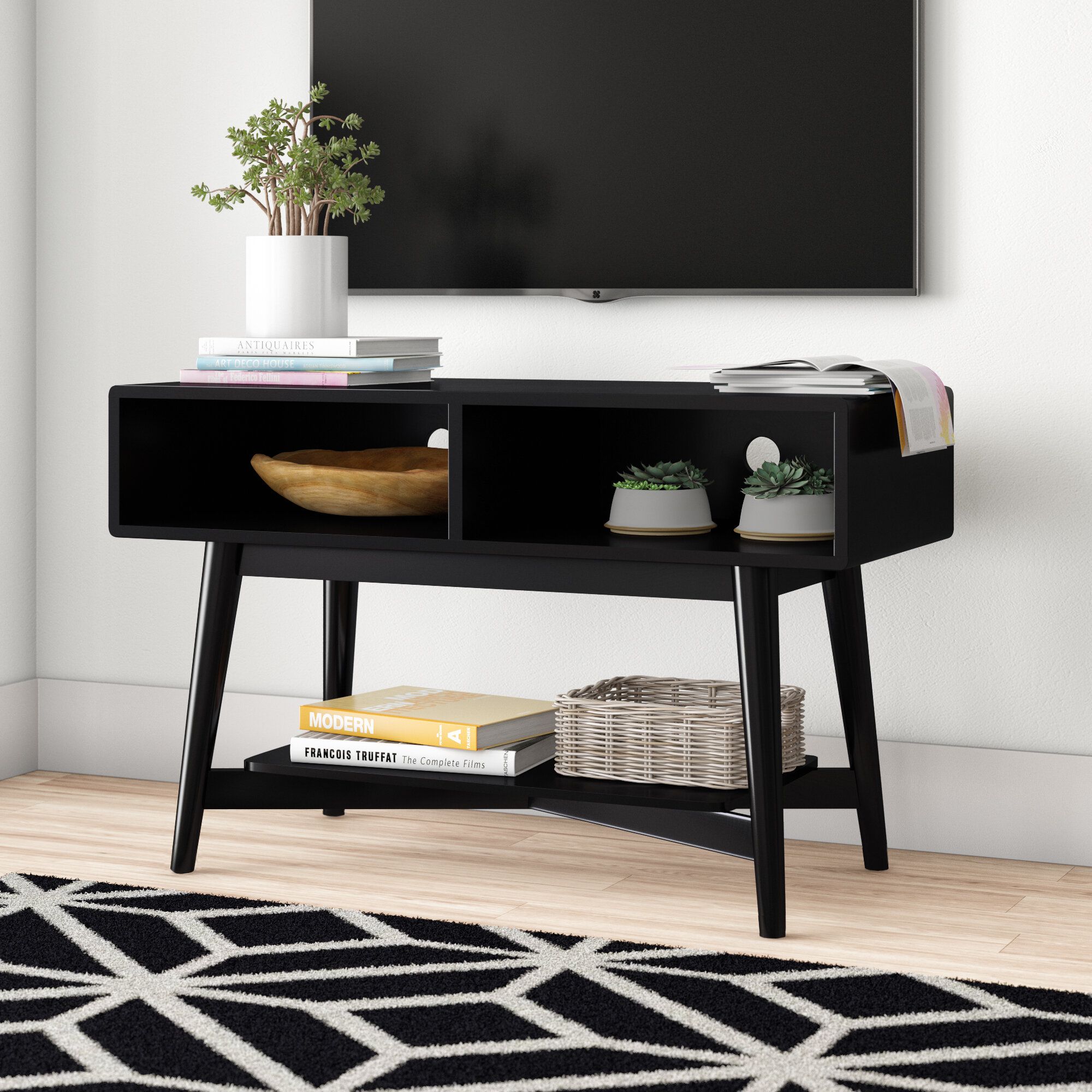 Ali Tv Stand For Tvs Up To 42" In Carbon Loft Feleni Contemporary Buffets (View 13 of 30)
