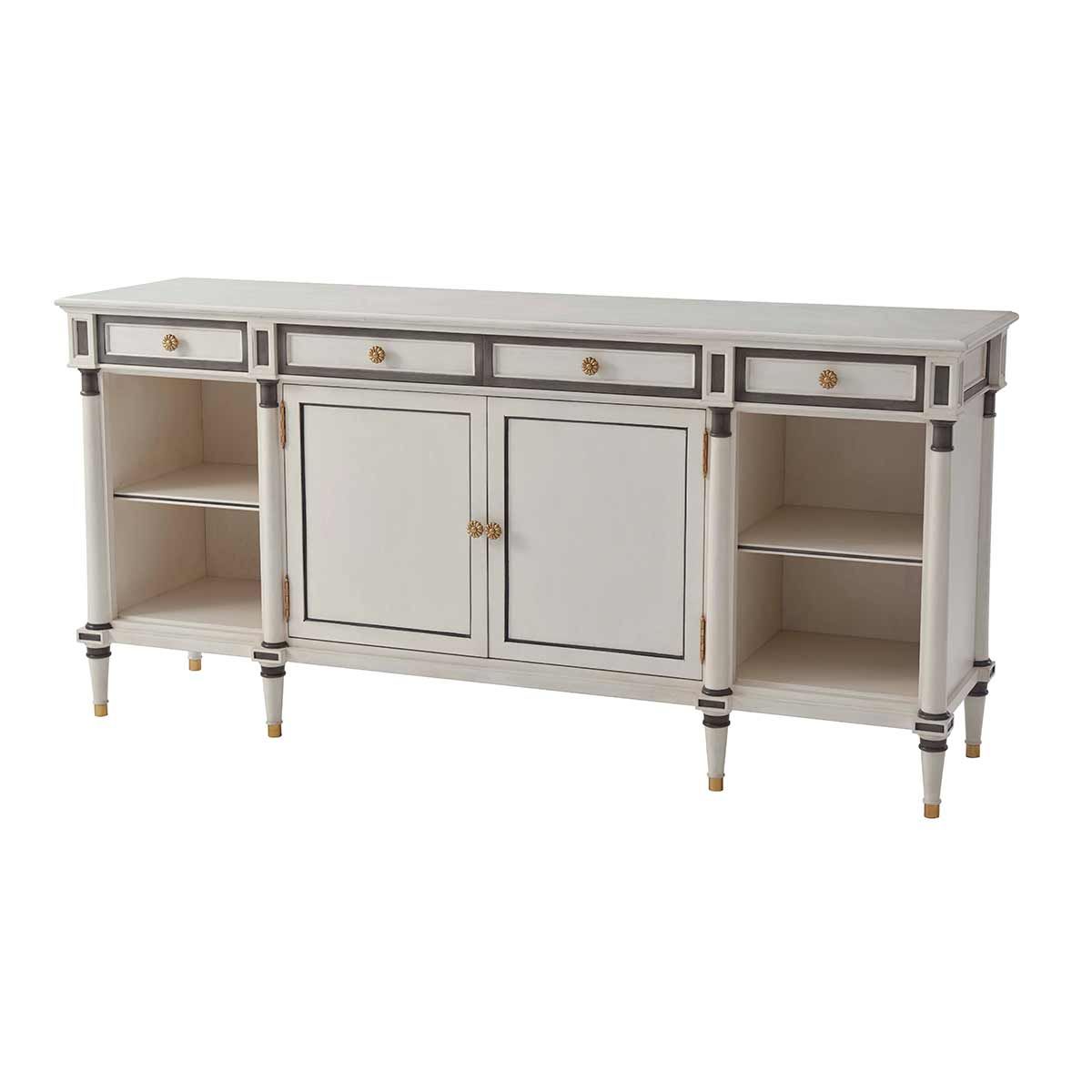 Andrew Buffet With Contemporary Wooden Buffets With One Side Door Storage Cabinets And Two Drawers (View 26 of 30)