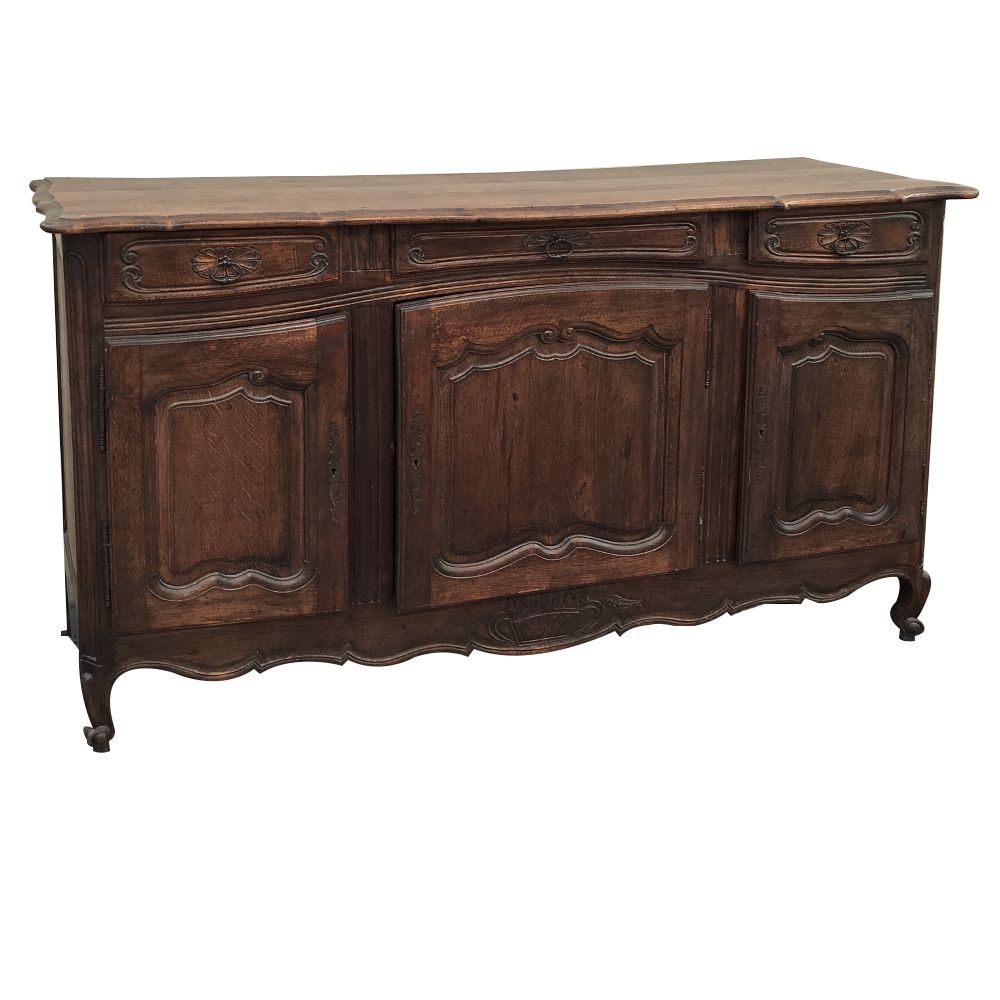 Antique Country French Oak Buffet – Enfilade – Inessa With Regard To French Oak Buffets (View 9 of 30)