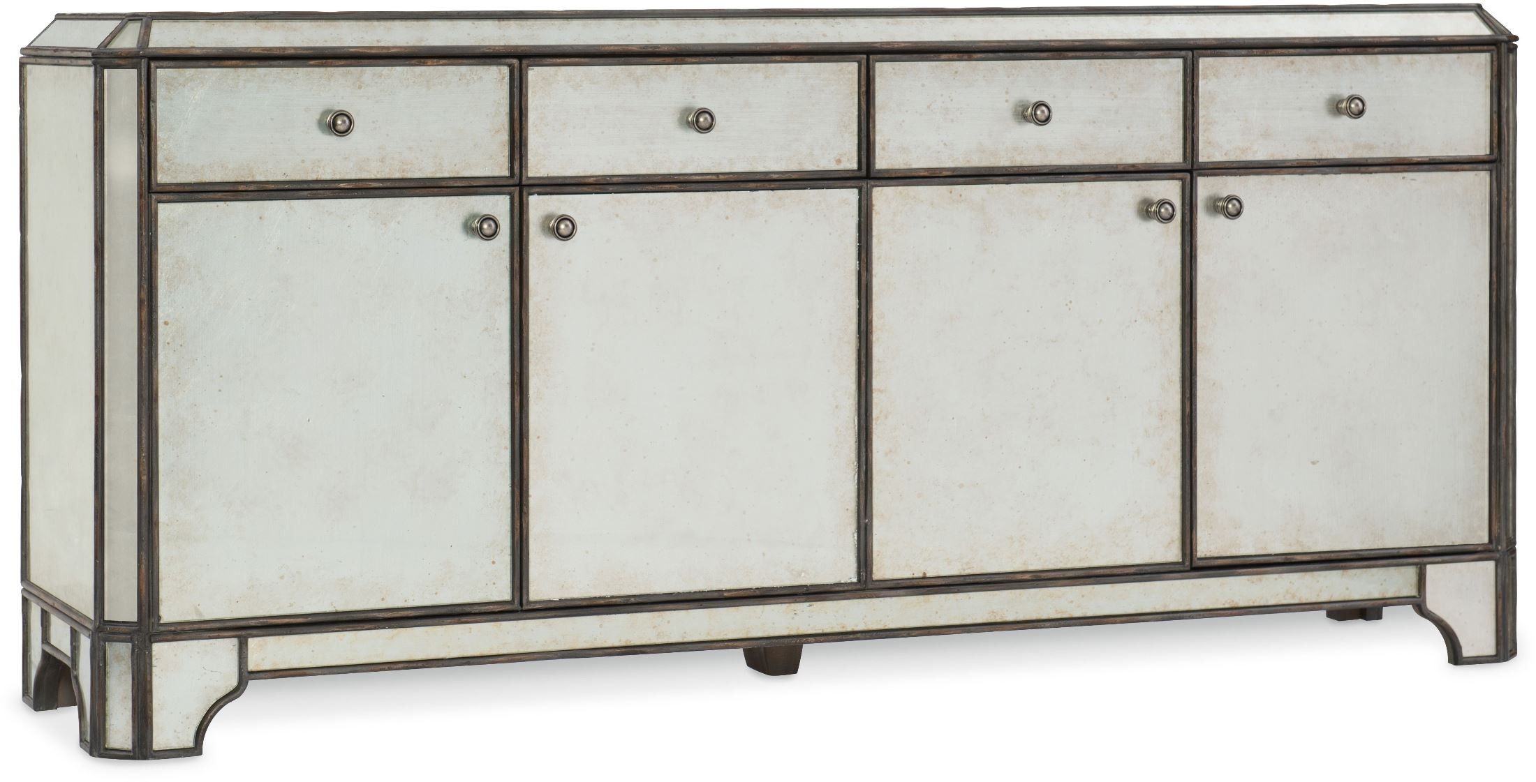 Arabella Painted Charcoal 74" Entertainment Credenza With Abhinav Credenzas (View 8 of 30)