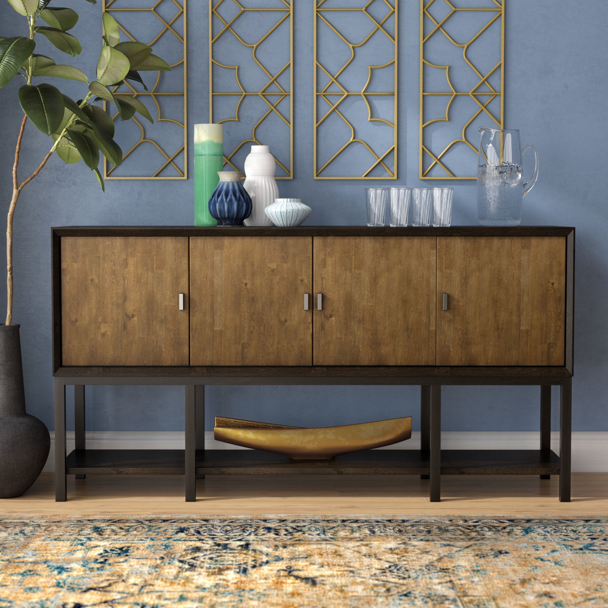 Asian Credenza | Wayfair Inside Pale Pink Bulbs Credenzas (Photo 20 of 30)