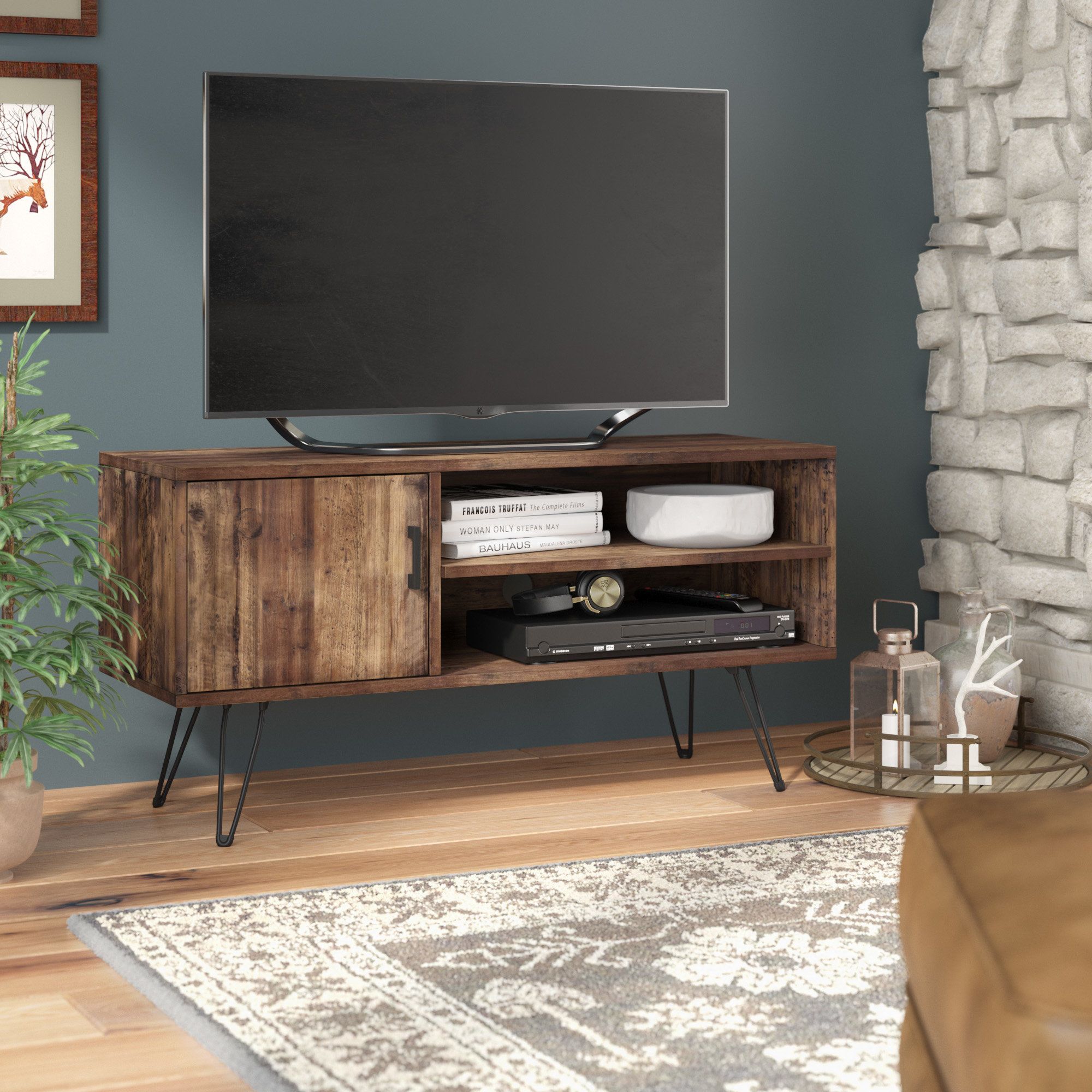 Barclee Media Tv Stand For Tvs Up To 58" In Ericka Tv Stands For Tvs Up To 42" (View 9 of 30)