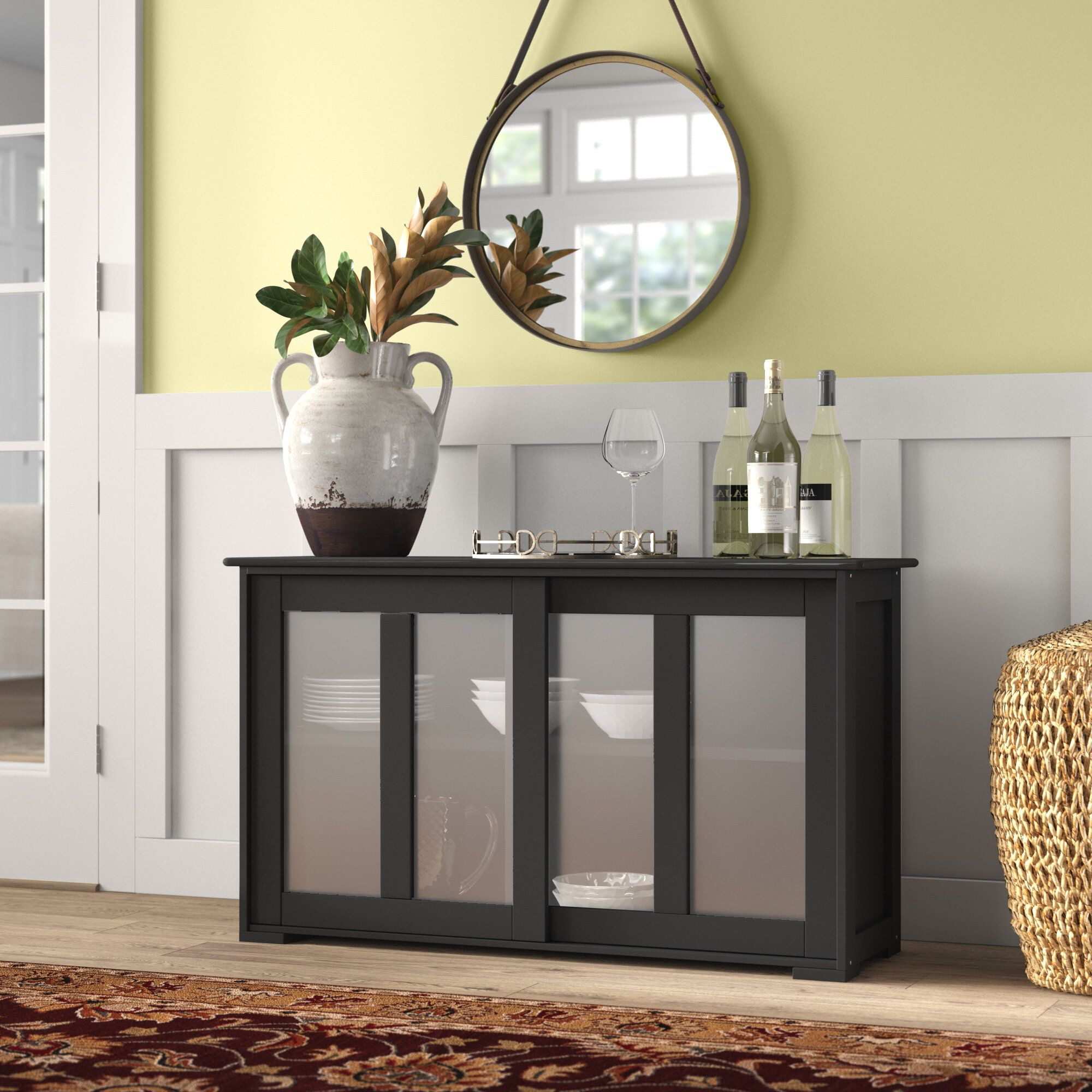 Belpre Sideboard Buffet Table With Simple Living Montego Two Door Buffets (View 12 of 30)