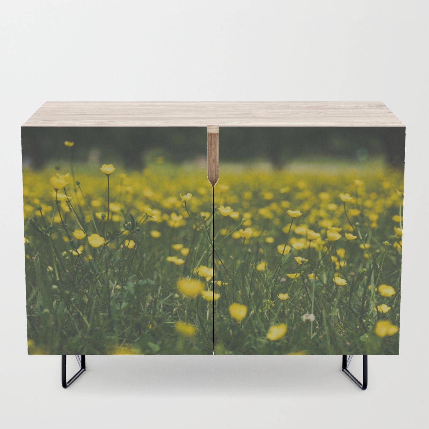 Build Me Up Buttercup Credenza With Yellow Flora Credenzas (View 9 of 30)