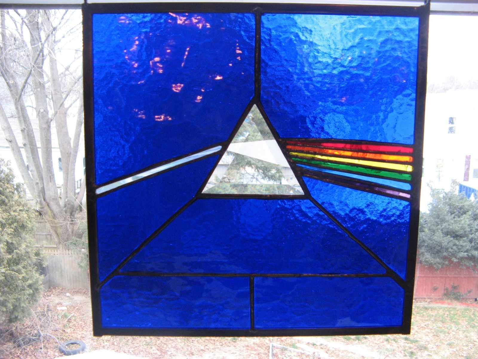 Buy A Hand Crafted Bright Classic Blue Stained Glass Dark With Regard To Blue Stained Glass Credenzas (Photo 25 of 30)