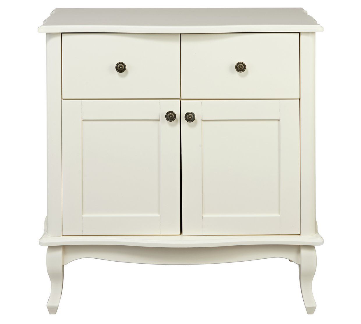 Buy Argos Home Serenity 2 Door & 2 Drwr Small Sideboard Inside Thite Sideboards (Photo 24 of 30)