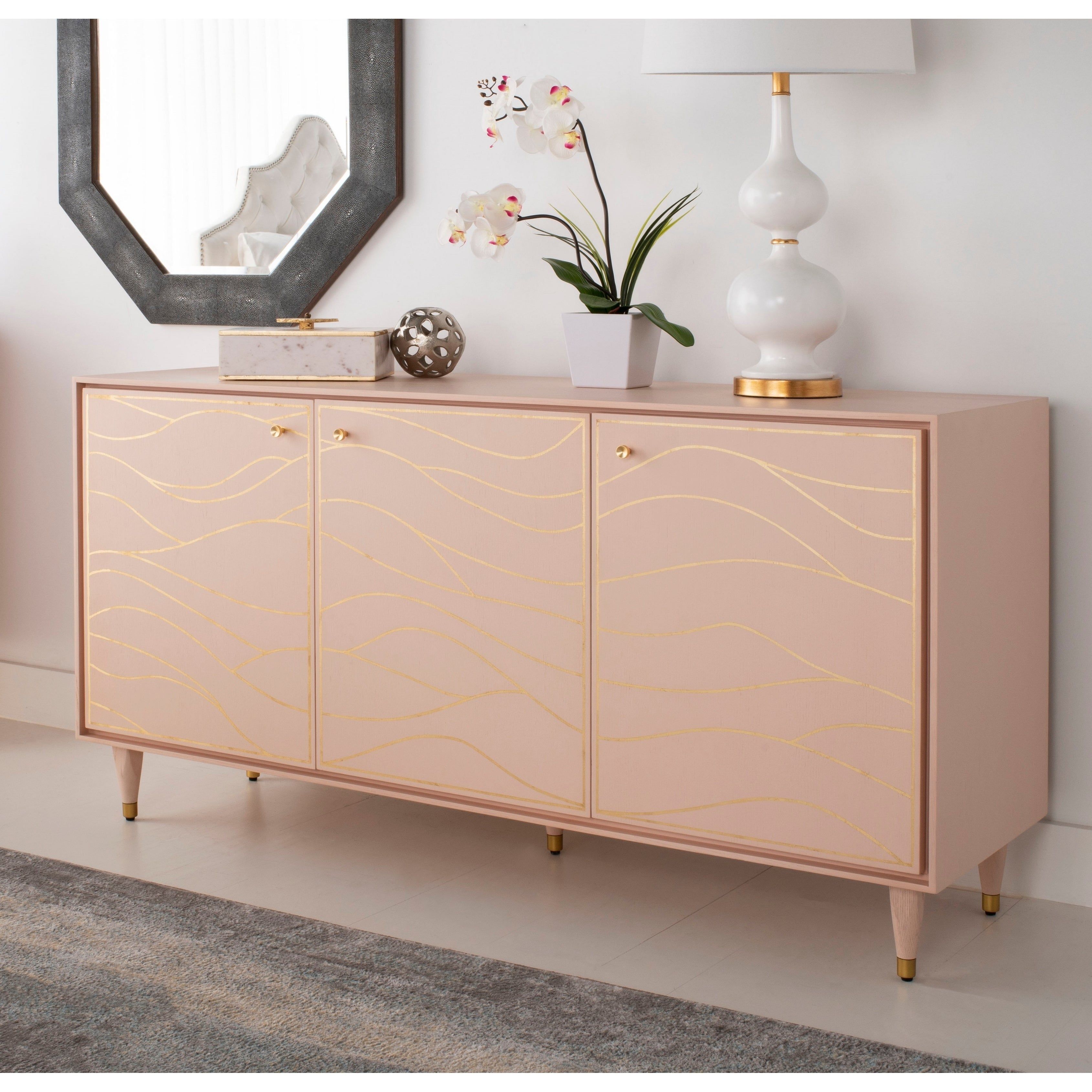 Buy Pink, Modern & Contemporary Buffets, Sideboards & China For Pink And Navy Peaks Credenzas (Photo 18 of 30)