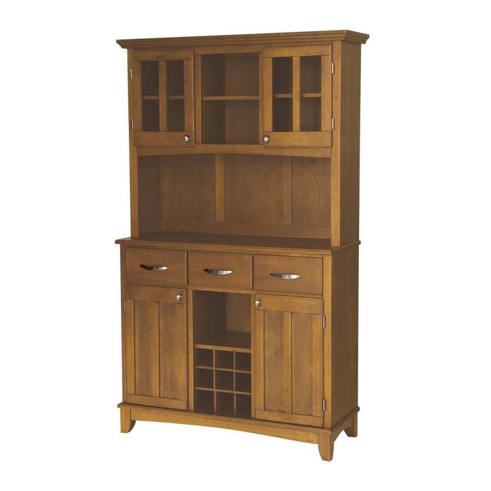 Cottage Oak Buffet With Hutch With Regard To 3 Shelf Corner Buffets (View 12 of 30)