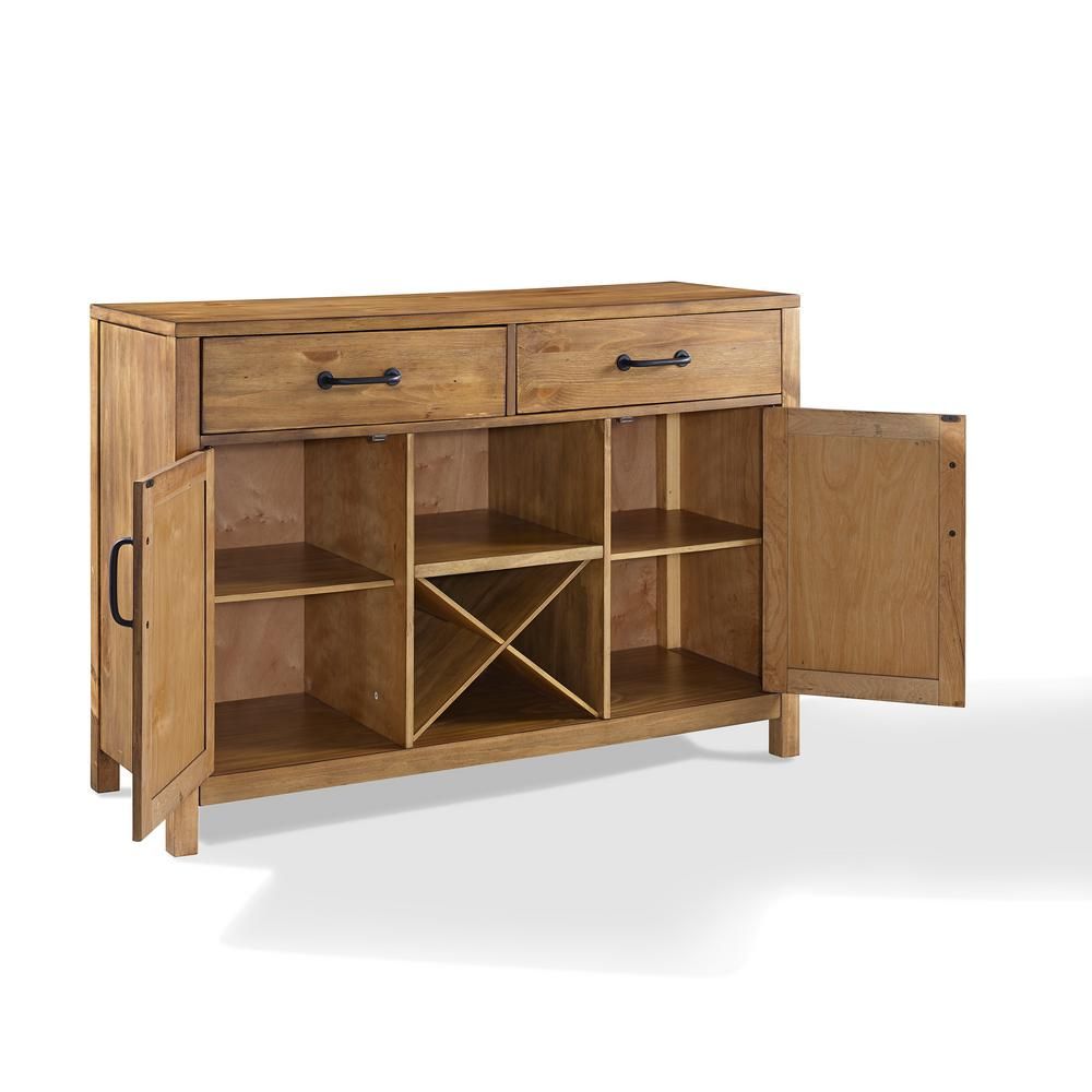 Crosley Roots Natural Buffet Cf4202 Na – The Home Depot Inside Modern Natural Oak Dining Buffets (View 13 of 30)