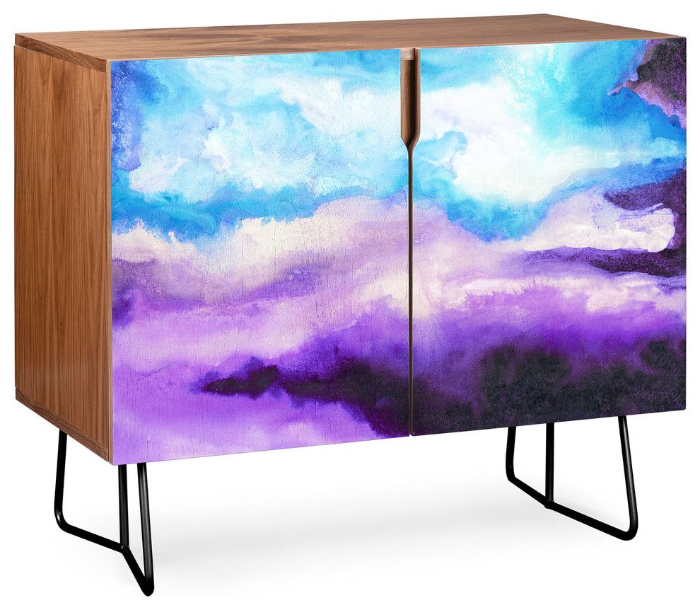 Deny Designs Noche Azul Credenza Inside Pale Pink Agate Wood Credenzas (View 14 of 30)