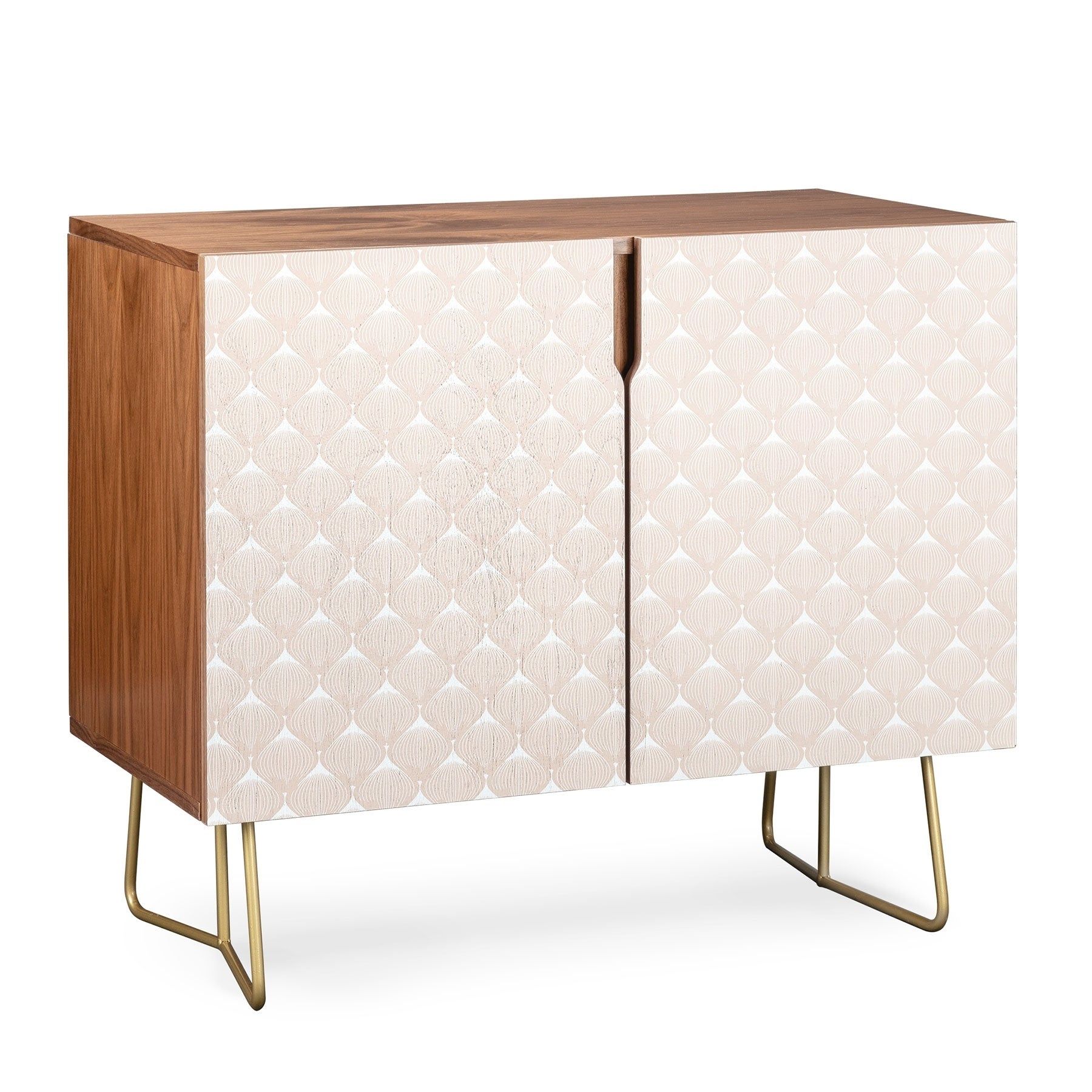 Deny Designs Pale Pink Bulbs Credenza (birch Or Walnut, 2 Leg Options) Pertaining To Pale Pink Bulbs Credenzas (Photo 5 of 30)