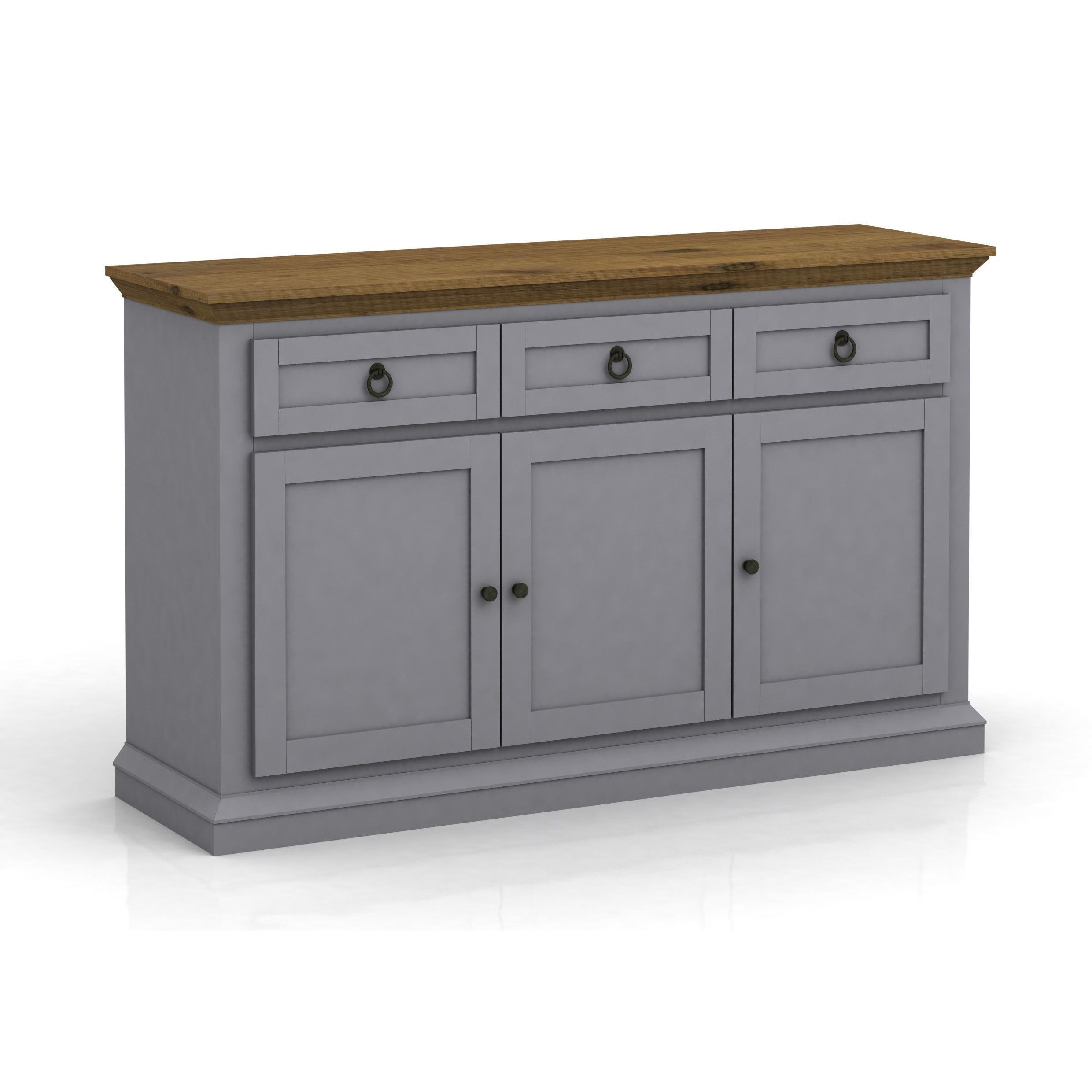Dg Casa Annabelle Grey And Cottage Oak Buffet (buffets With Ruskin Sideboards (Photo 19 of 30)