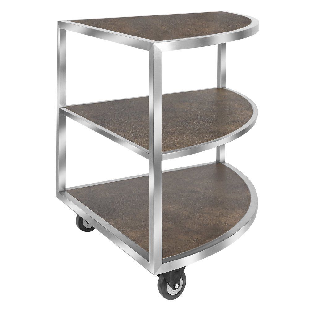 Eastern Tabletop St5965rs Hub Buffet 31 1/2" X 44 1/2" X 33" 3 Reversible  Shelf Corner Extension Table Within 3 Shelf Corner Buffets (View 9 of 30)