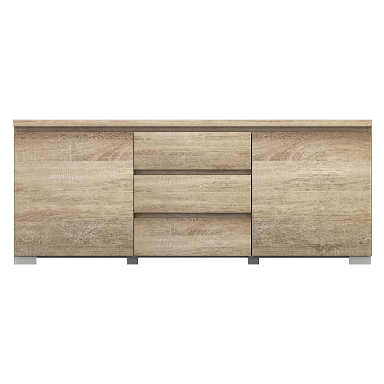 Elara Buffet, Light Sonoma Oak With Togal Contemporary White/light Oak Dining Buffets (View 7 of 30)