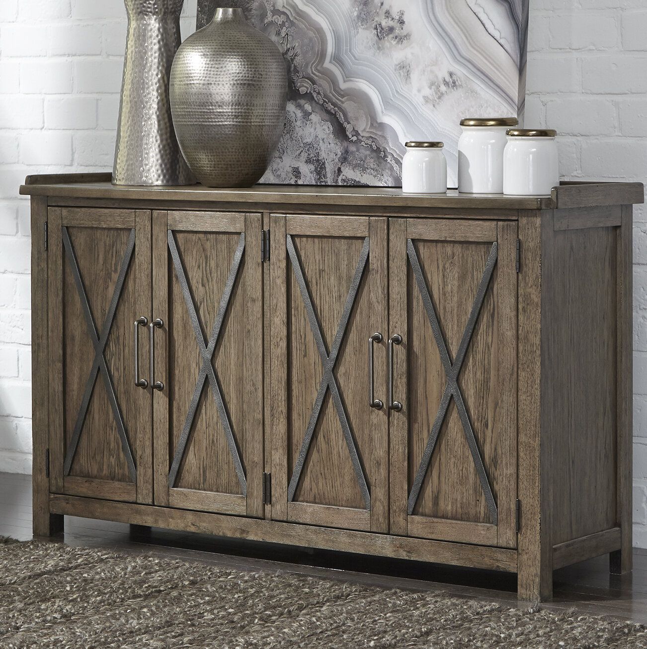 Farmhouse & Rustic Gracie Oaks Sideboards & Buffets | Birch Lane With Regard To Hayter Sideboards (View 28 of 30)