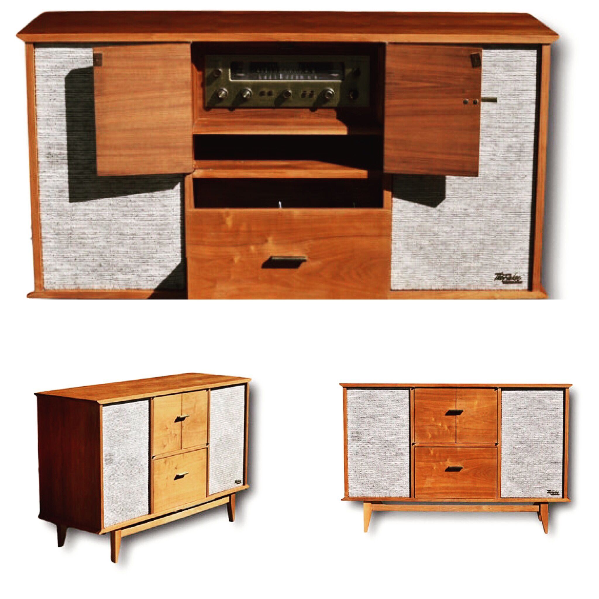 Fisher Midcentury Console  In Stock! | Midcentury Modern For Retro Holistic Credenzas (Photo 4 of 30)