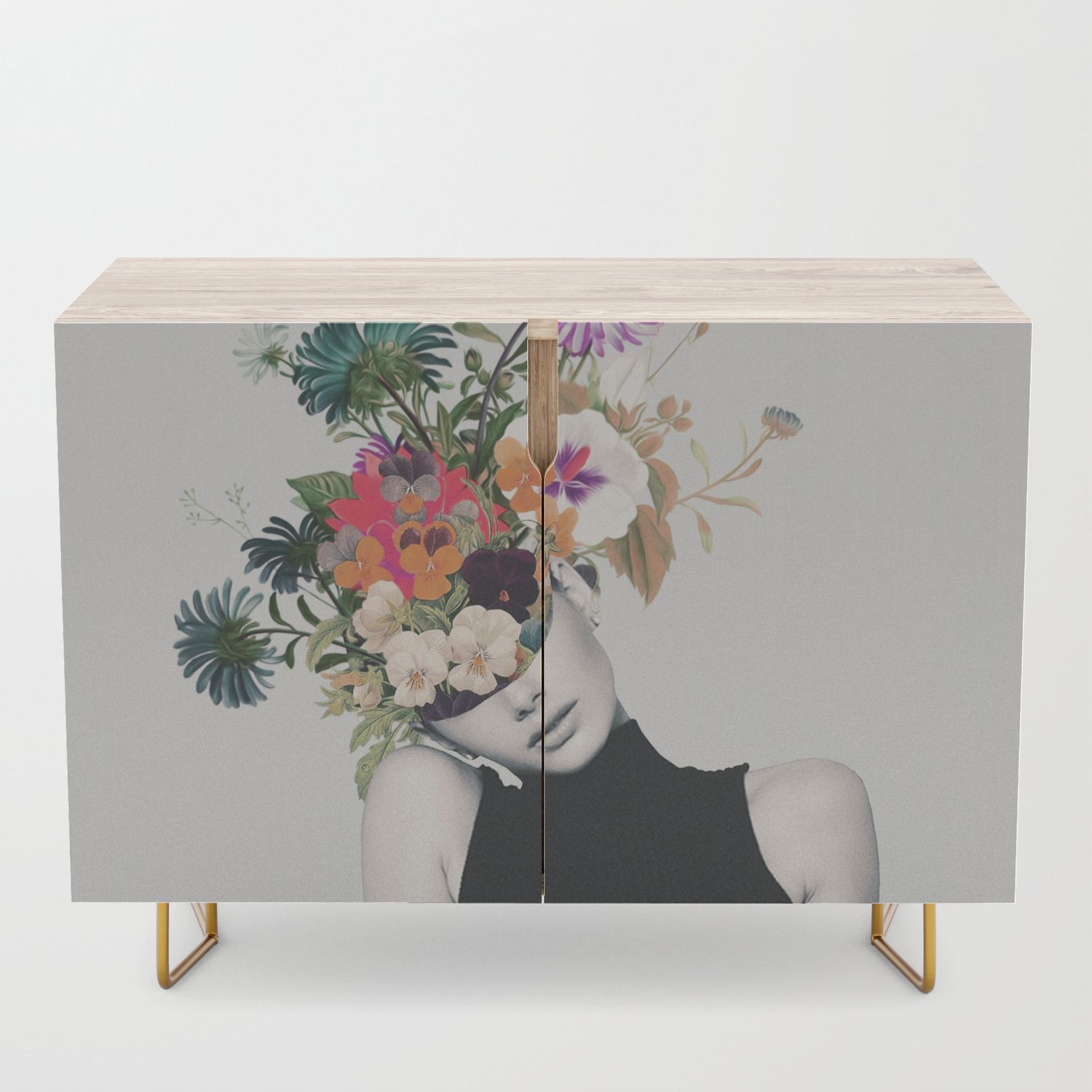 Featured Photo of 30 Photos Floral Beauty Credenzas