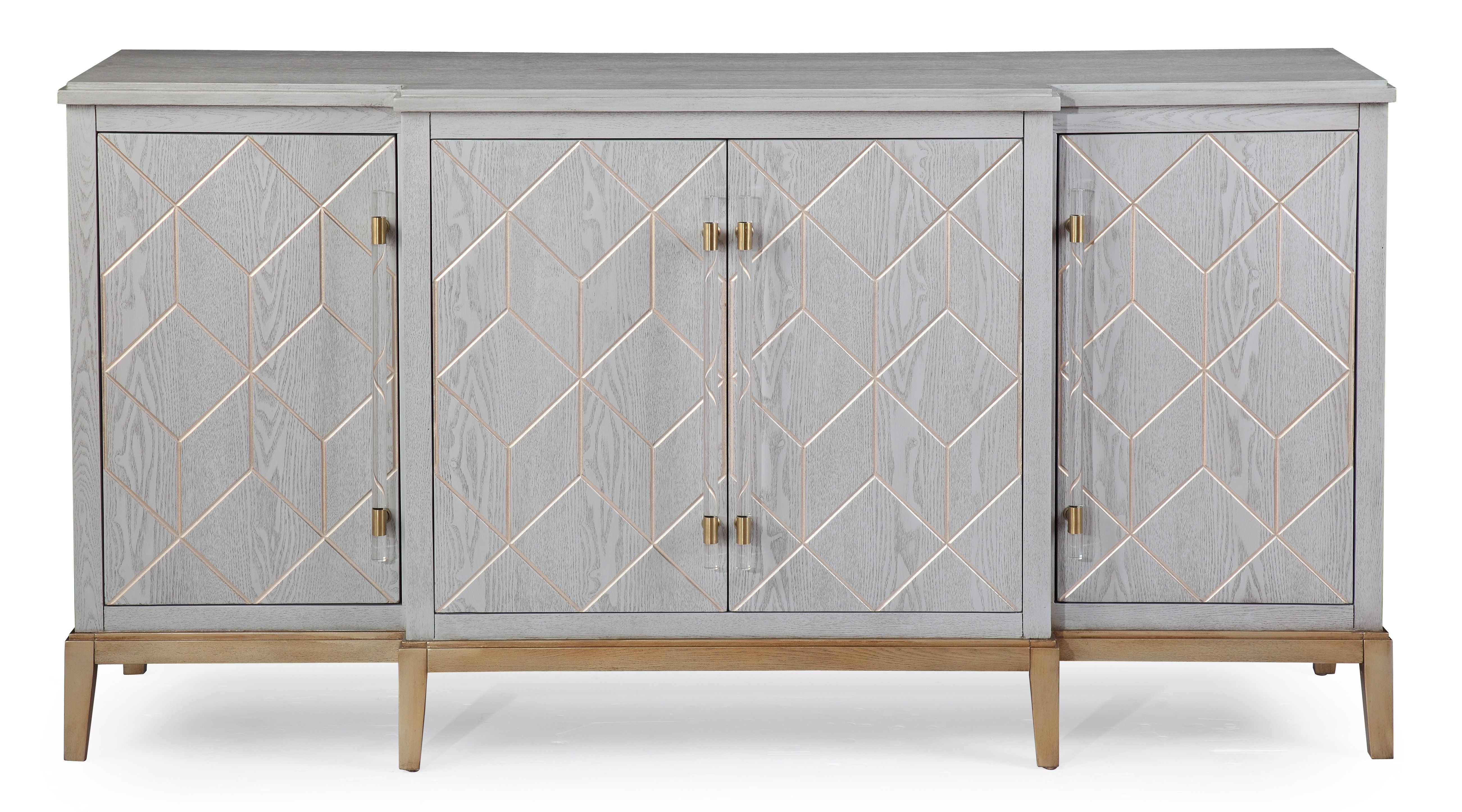 Gray Wood Sideboards & Buffets | Joss & Main Inside Giulia 3 Drawer Credenzas (View 29 of 30)