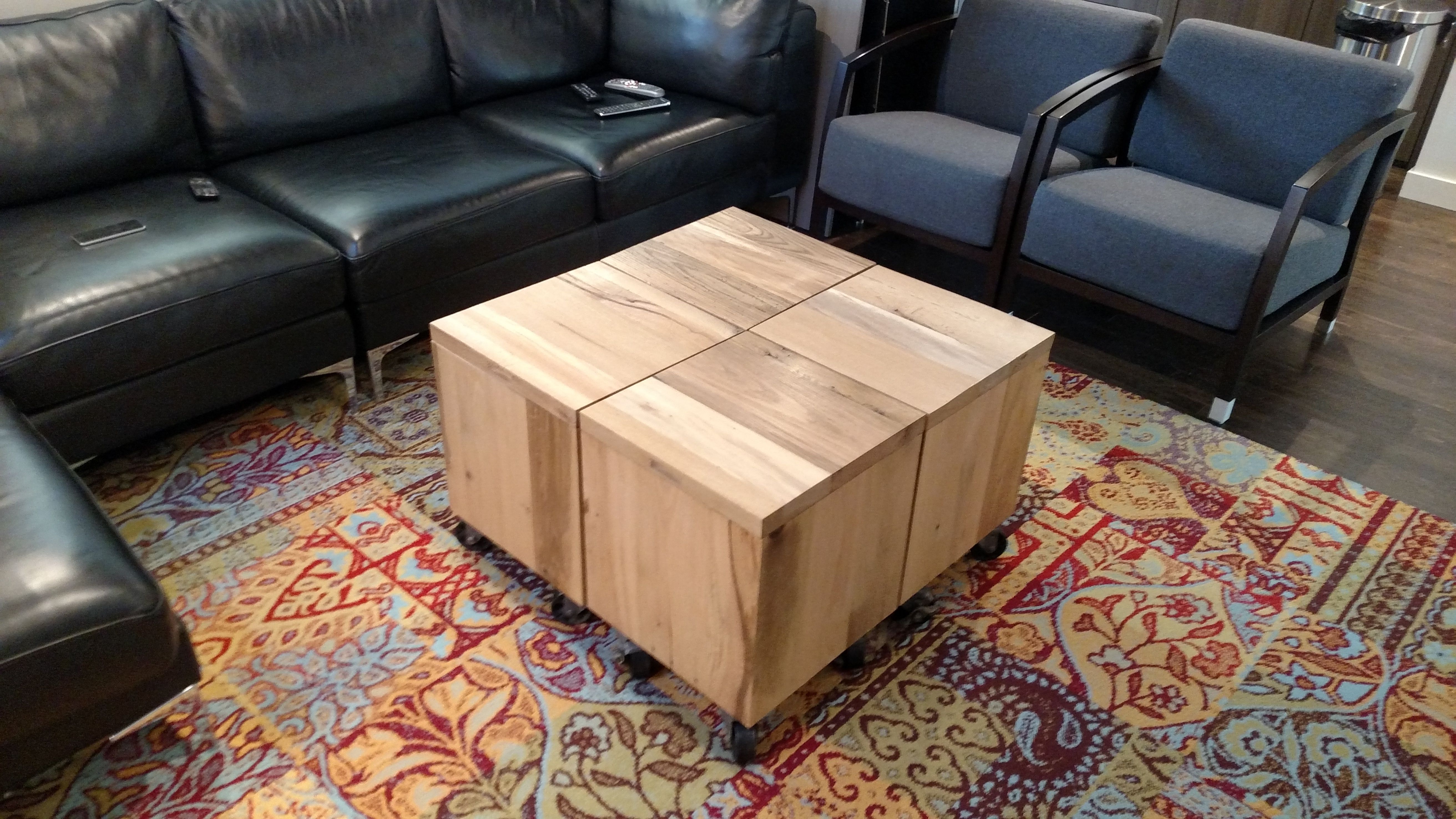 Handmade Reclaimed Wood Cubere.dwell | Custommade With Emerald Cubes Credenzas (Photo 25 of 30)