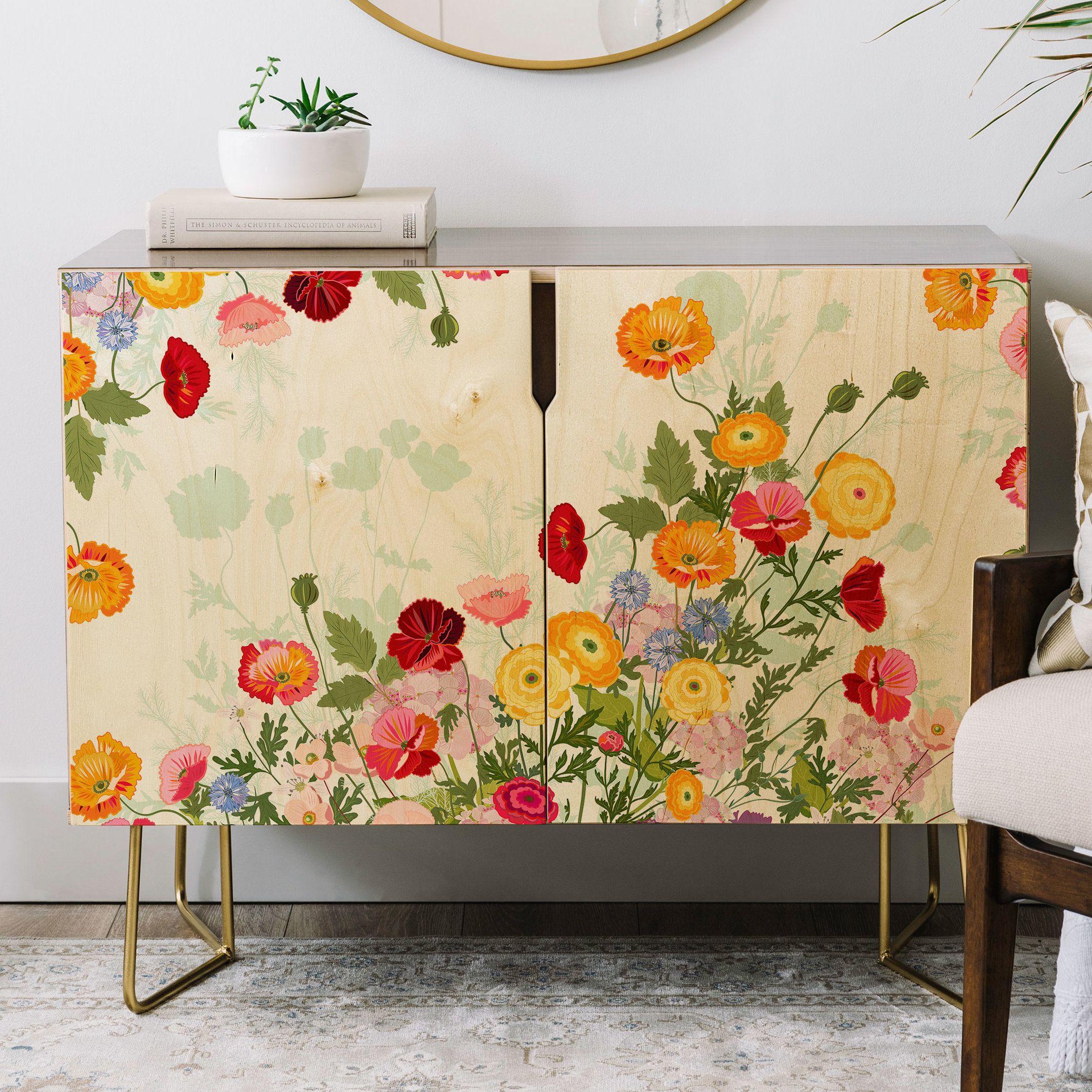 Home Wet Bar Credenza | Wayfair For Floral Beauty Credenzas (View 27 of 30)