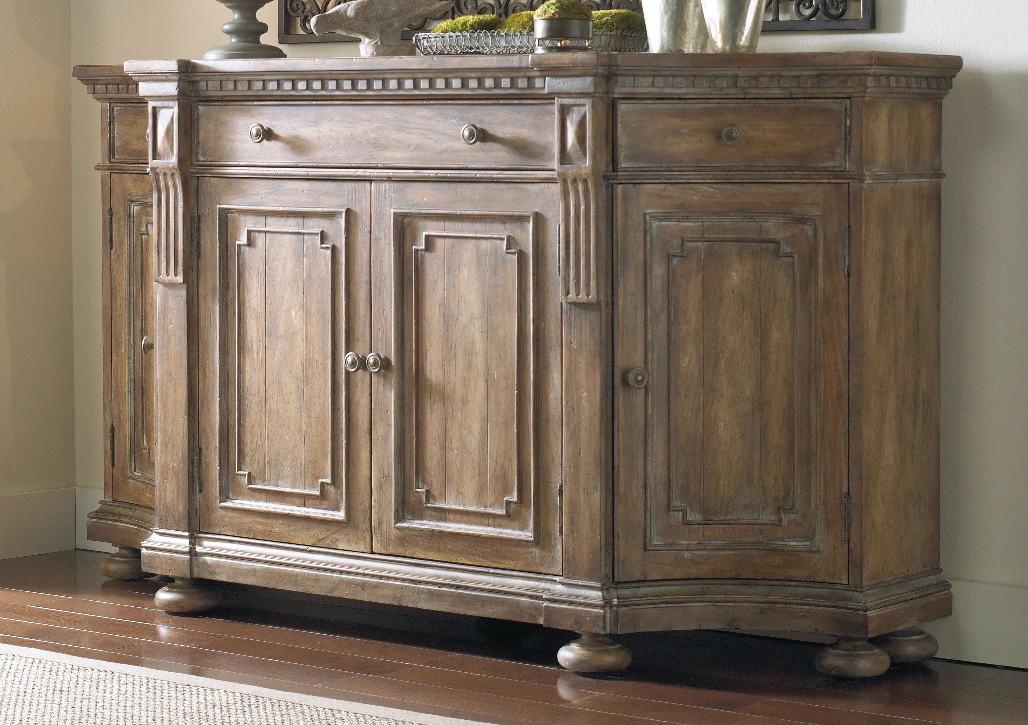 Hooker Furniture Gowins Shaped Sideboard Throughout Hewlett Sideboards (Photo 17 of 30)