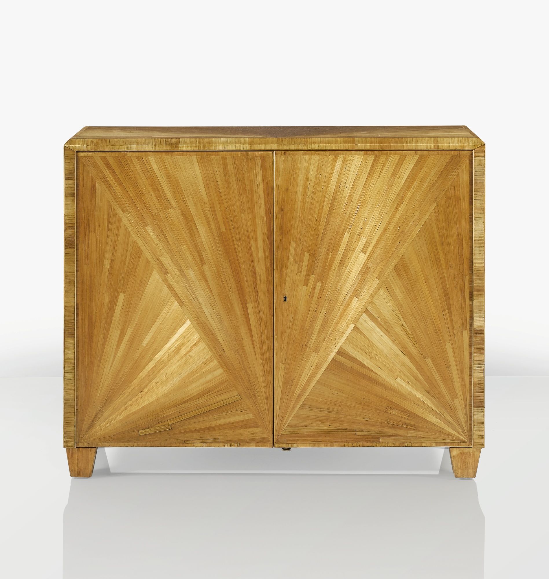 Jean Michel Frank Cabinet, Vers 1935 A Straw Marquetry And Pertaining To Womack Sideboards (Photo 25 of 30)