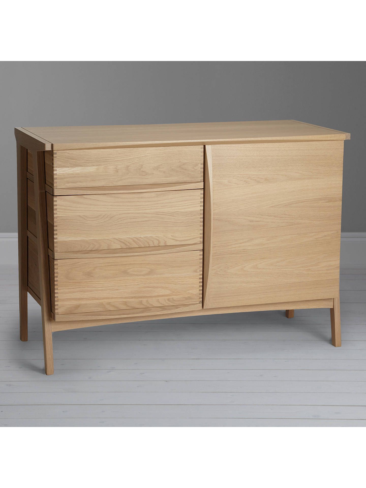 John Lewis & Partners Duhrer Small Sideboard, Oak In 2019 With Candace Door Credenzas (Photo 23 of 30)