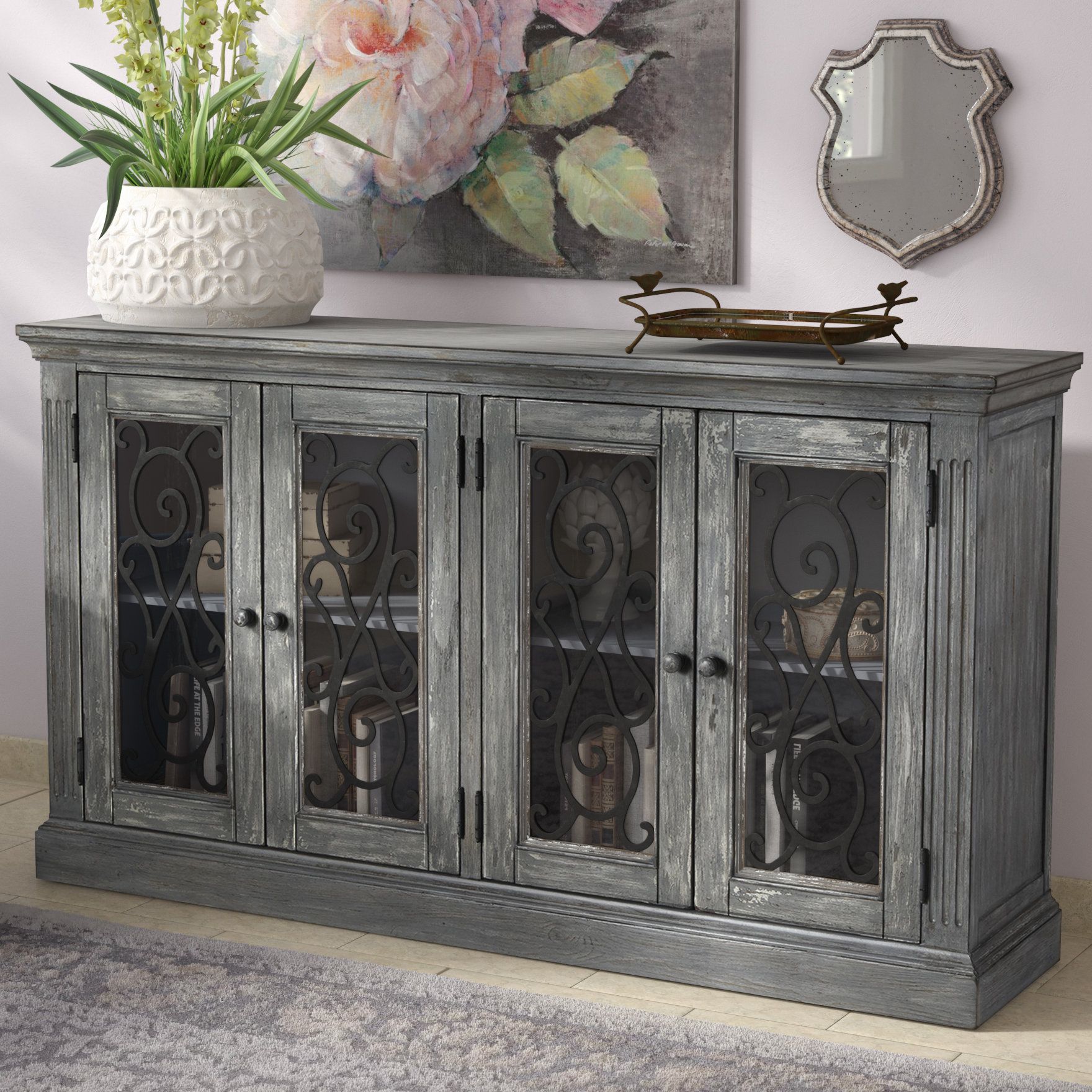 Lark Manor Raquette Sideboard & Reviews | Wayfair Within Raquette Sideboards (View 4 of 30)