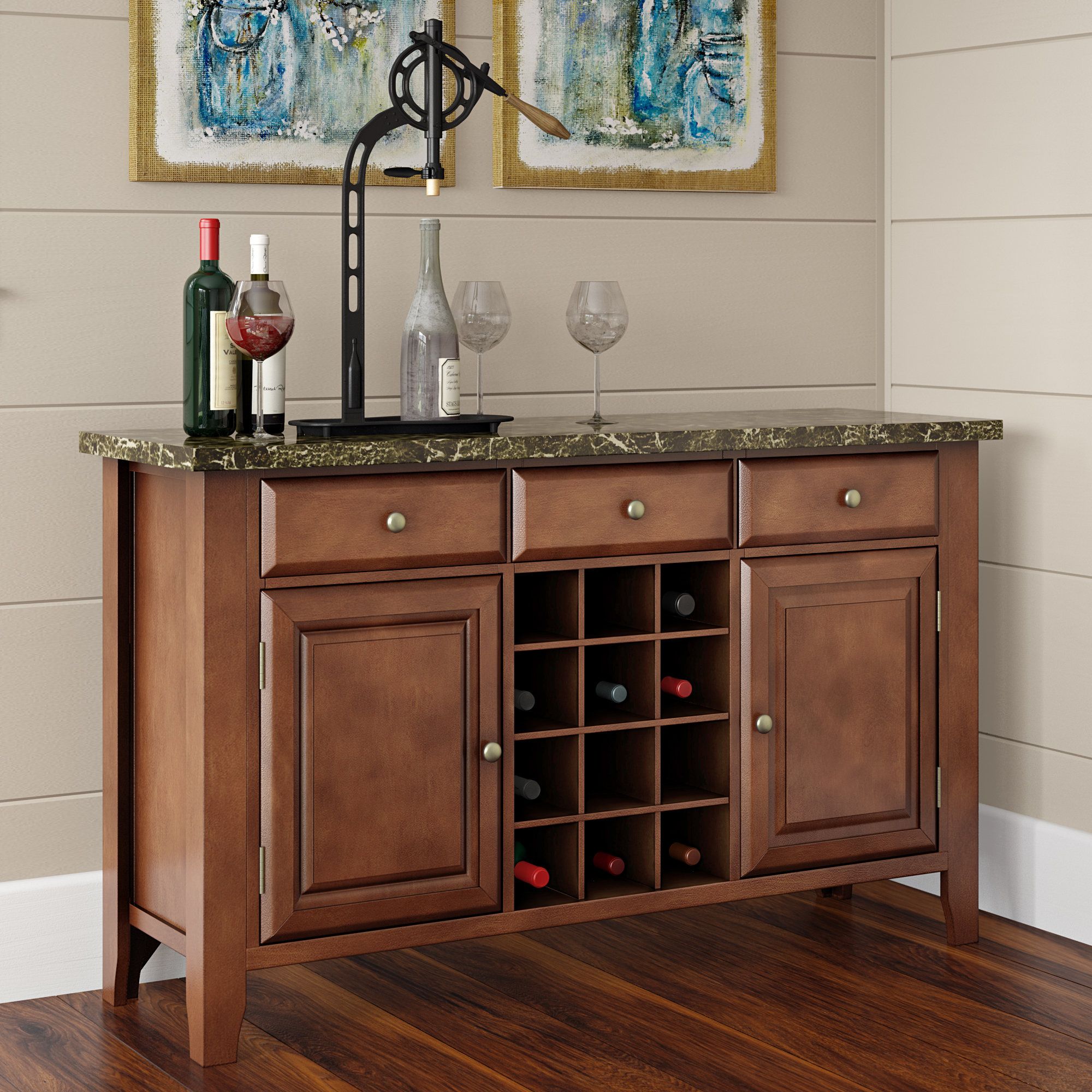 Lawhon Sideboard And Wine Rack For Nashoba Sideboards (View 25 of 30)