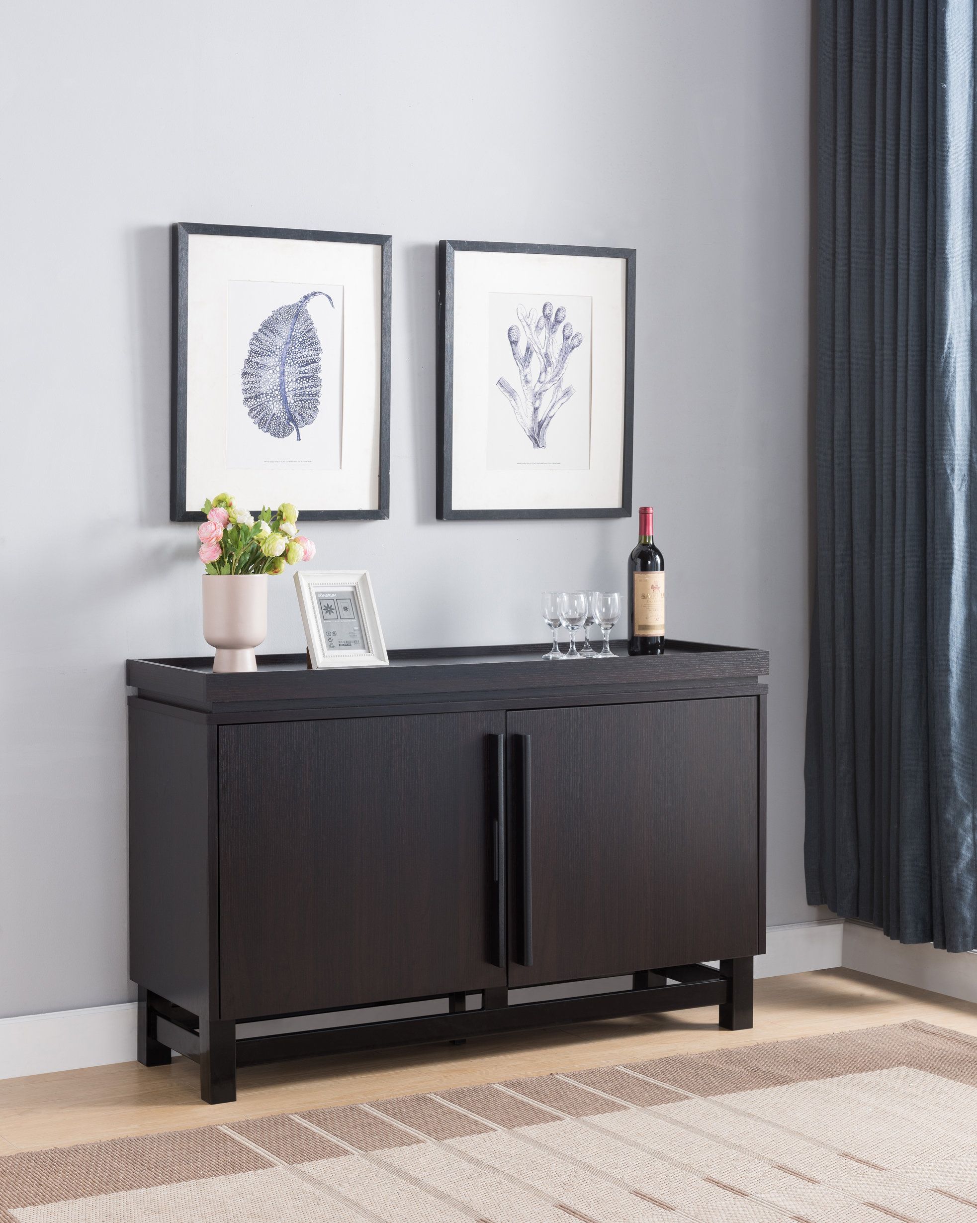 Lipscomb Modern Buffet Table For Modern Two Tone Buffets (View 24 of 30)