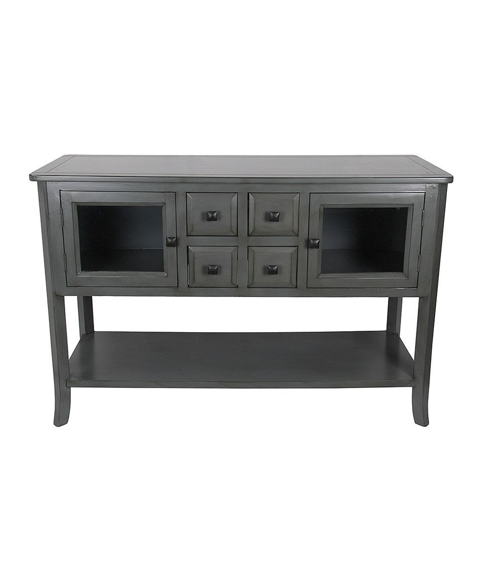 Loving This Gray Four Drawer Console | Fun For Furniture Within Drummond 3 Drawer Sideboards (Photo 30 of 30)