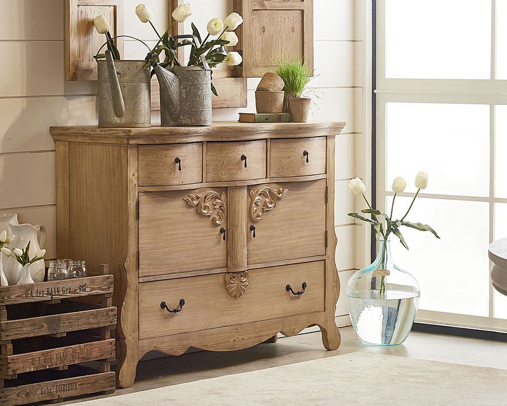 Magnolia Home Furniture Golden Era Sideboard – Knoxville Pertaining To Knoxville Sideboards (View 5 of 30)