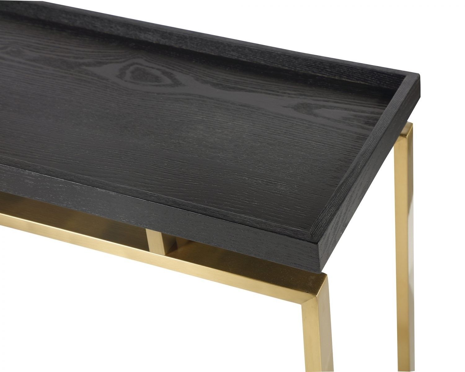 Malcom Black Ash & Brass Console Table With Malcom Buffet Table (View 21 of 30)
