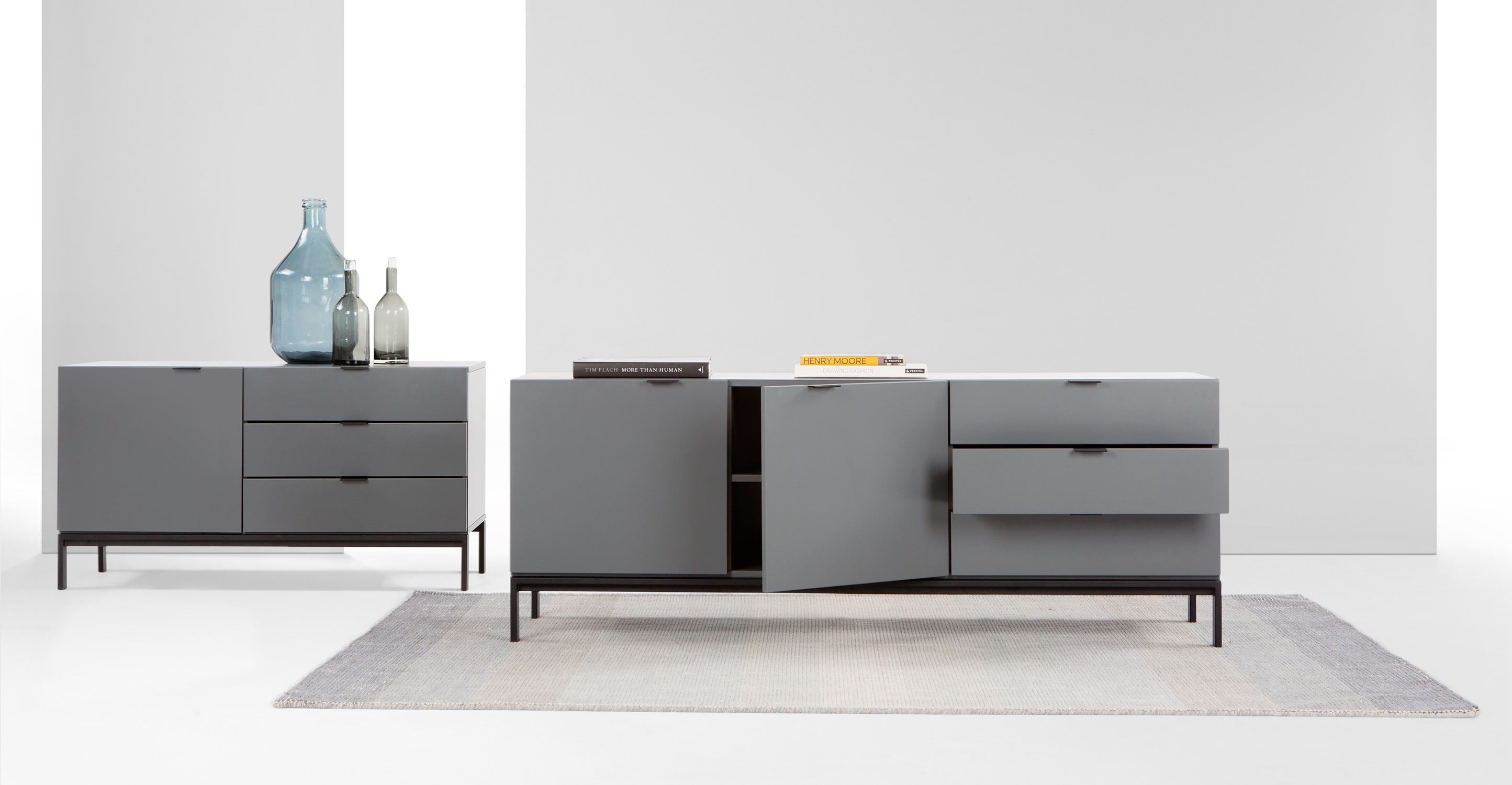 Marcell Sideboard, Grey | Made | Stuff | Beistelltische Pertaining To White And Grey Sideboards (View 25 of 30)