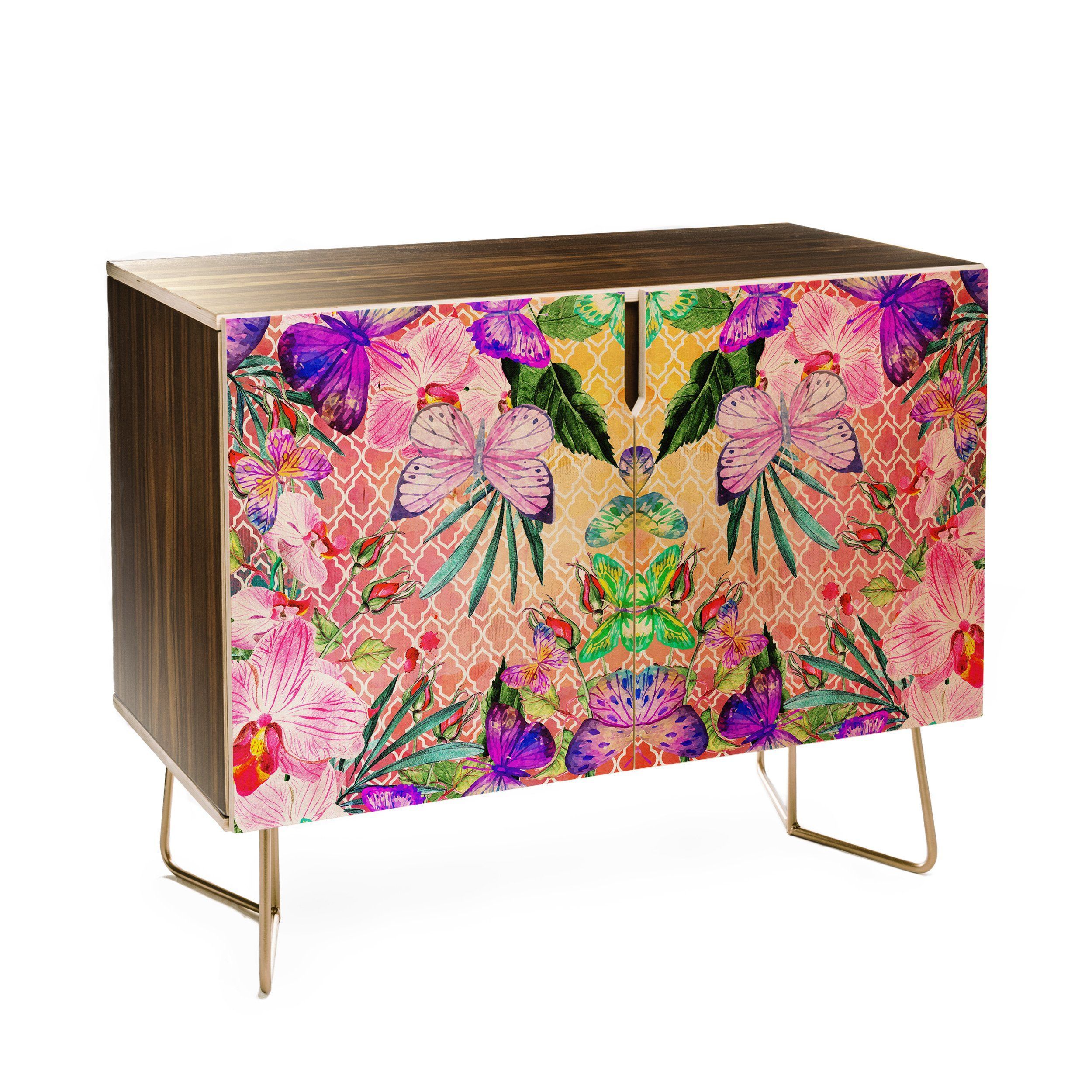 Marta Barragan Camarasa Mosaic Of Nature And Butterflies Throughout Purple Floral Credenzas (View 9 of 30)
