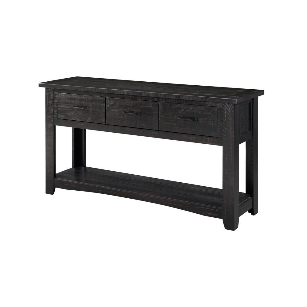 Martin Svensson Home Rustic Collection Antique Black Sofa For Bright Angles Credenzas (View 24 of 30)