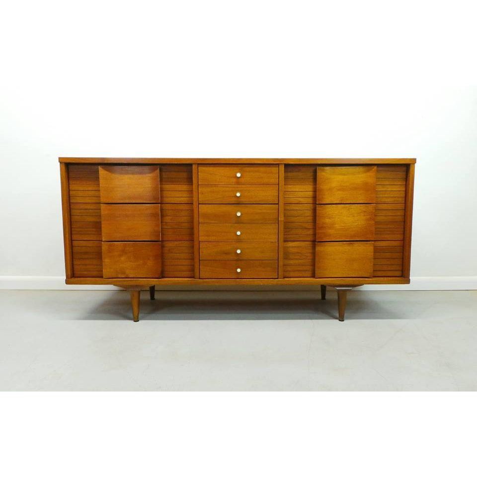 Mid Century Modern Johnson Carper "fashion Trend" Winged In Filkins Sideboards (View 25 of 30)