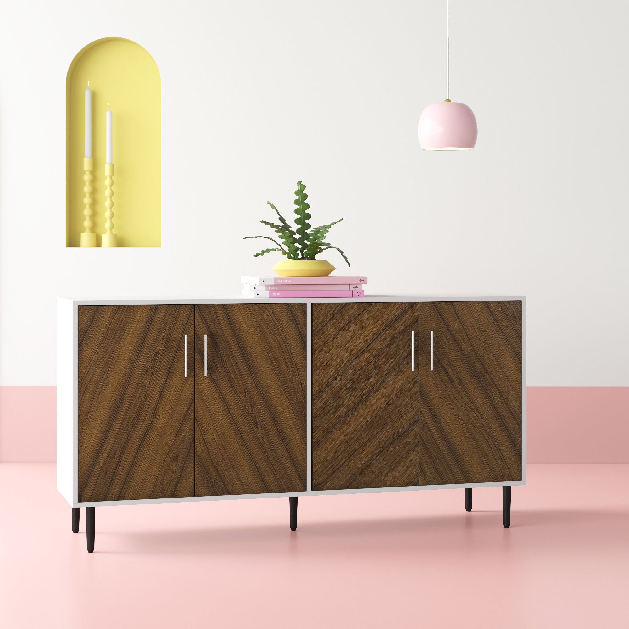Mid Century Modern Sideboard / Credenza Sideboards & Buffets Pertaining To Longley Sideboards (View 15 of 30)