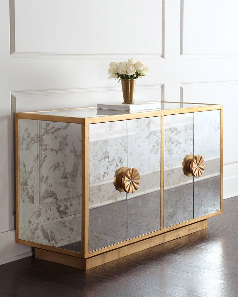Mirrored Buffets And Cabinets For A Brighter Home Decor With Regard To Mirrored Buffets (View 8 of 30)