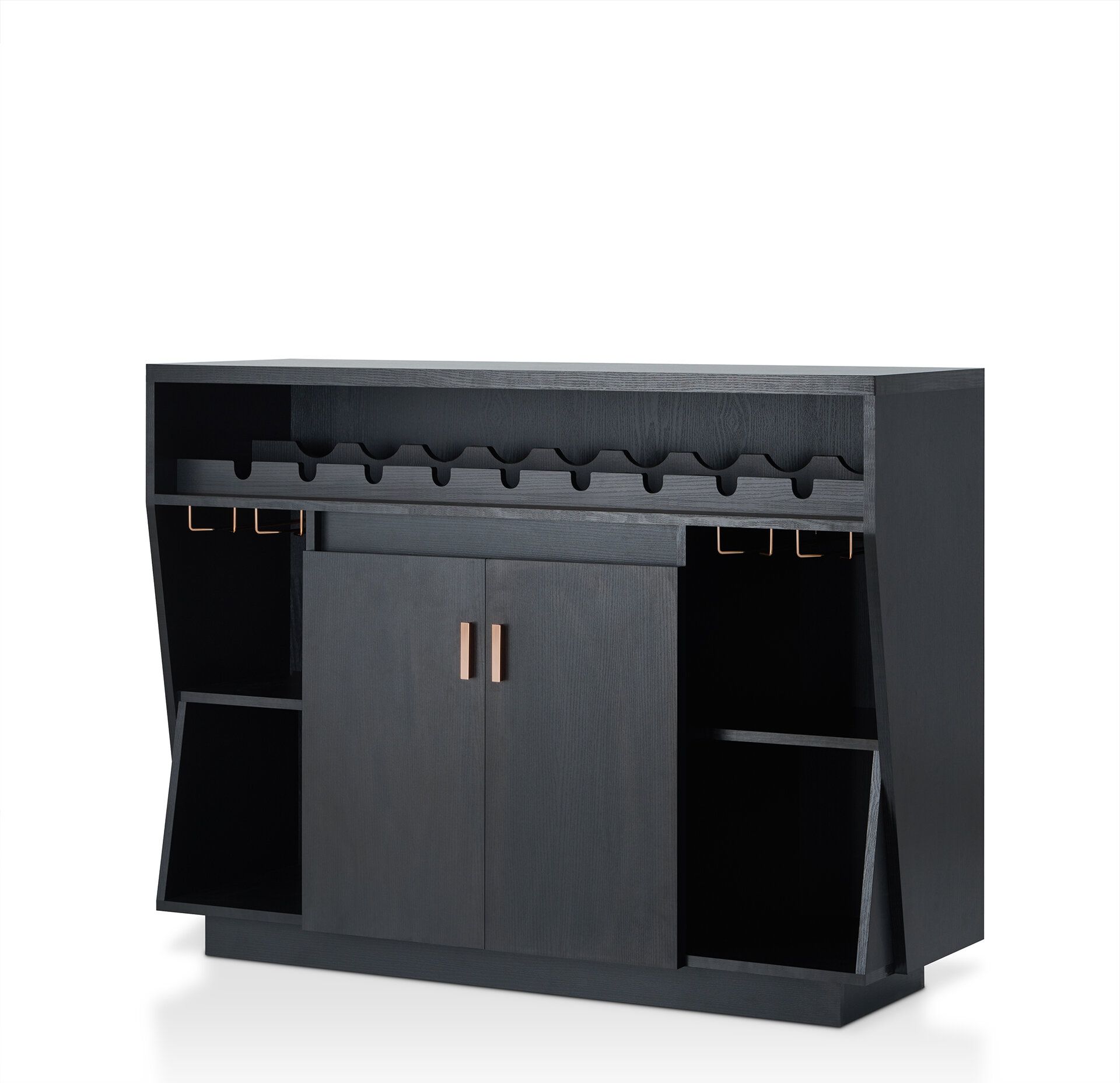 Modern Black Sideboards + Buffets | Allmodern In Mirrored Double Door Buffets (View 28 of 30)