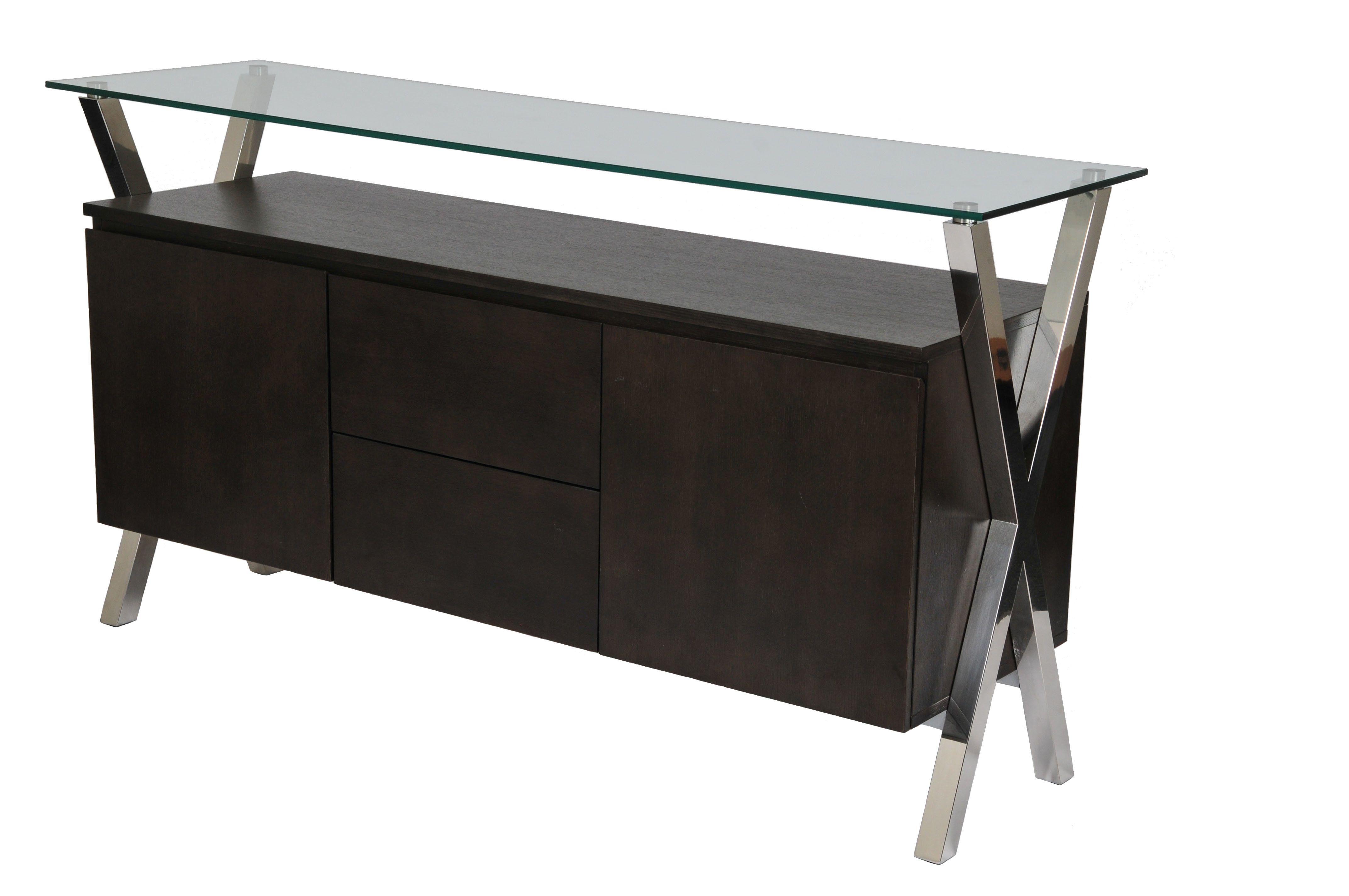 Modern Metal Sideboards + Buffets | Allmodern Intended For Black Hutch Buffets With Stainless Top (Photo 18 of 30)