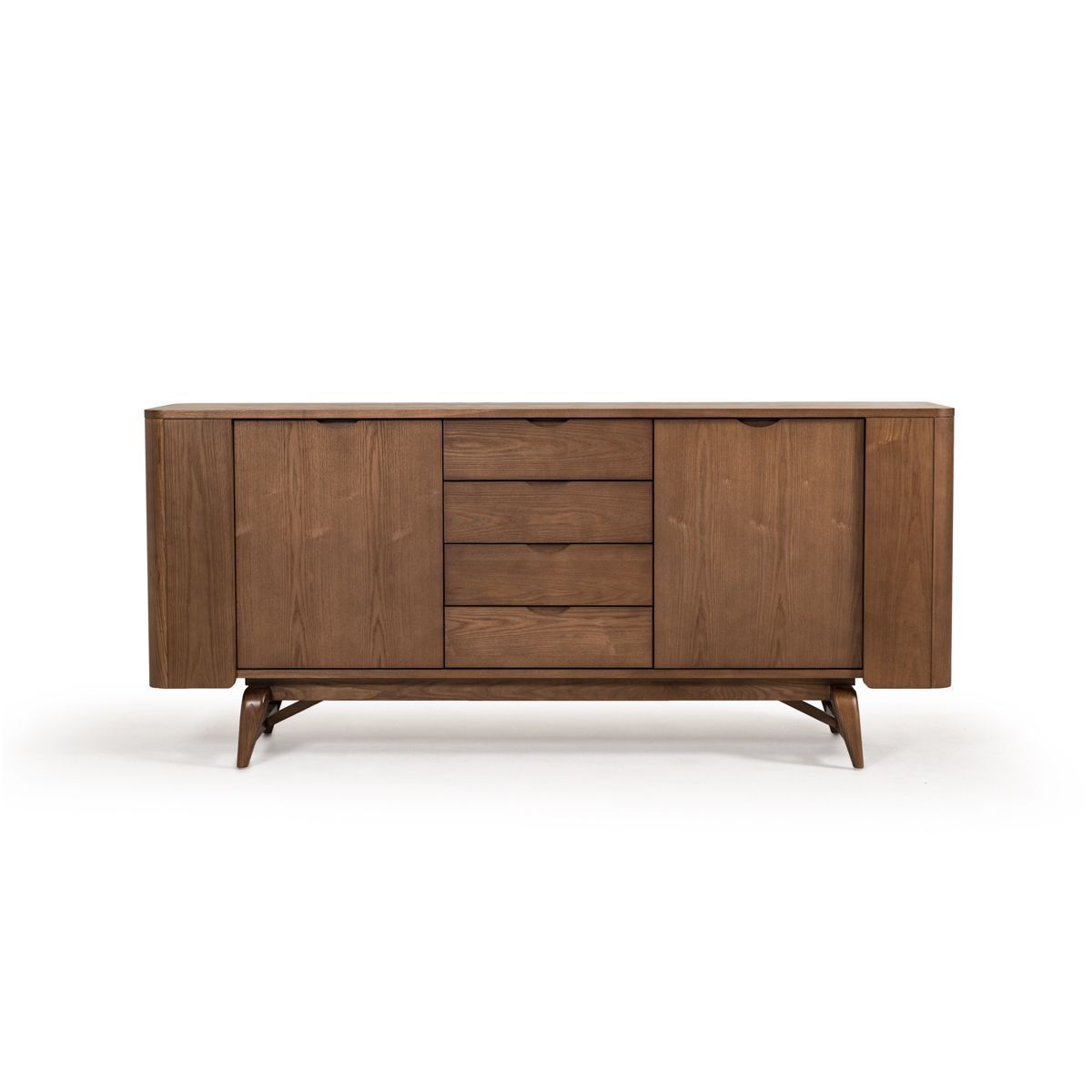 Modrest Fallon Modern Walnut Buffet | Products | Sideboard Throughout Wendell Sideboards (Photo 13 of 30)