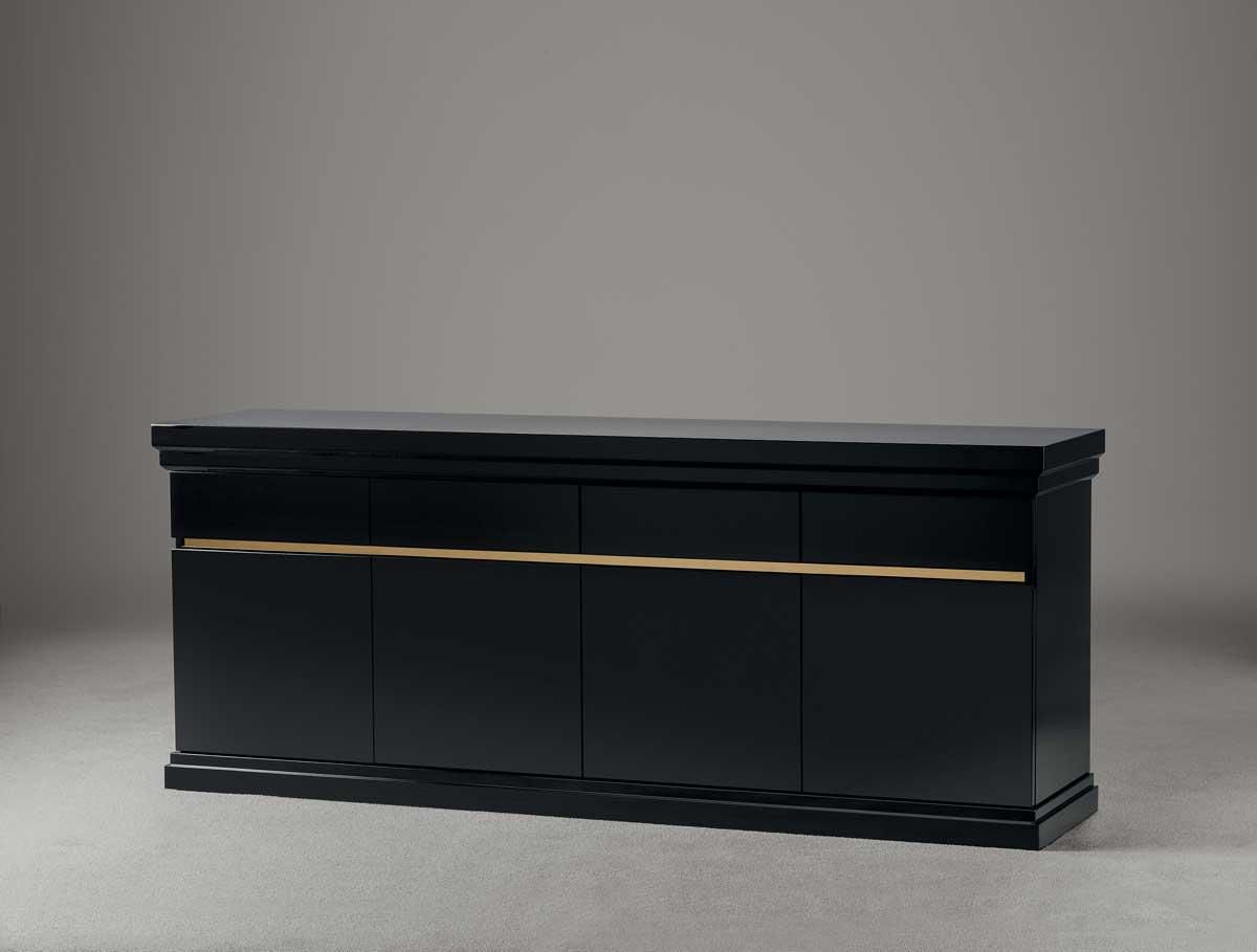 Moritz Buffet Sideboard Glass Cabinet | Home Collection Regarding Solid And Composite Wood Buffets In Cappuccino Finish (Photo 26 of 30)