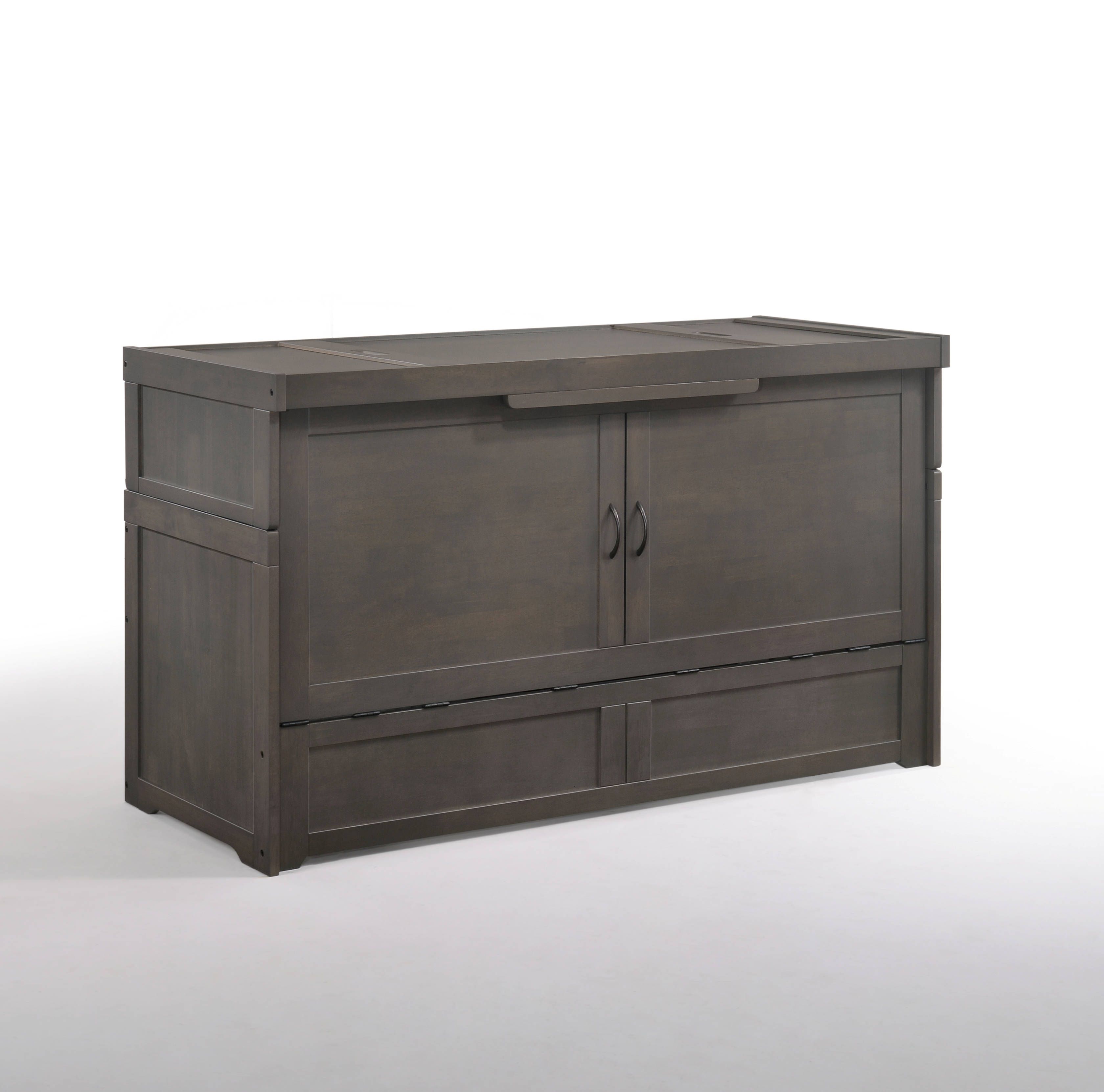 Night And Day Furniture Cube Stonewash Murphy Cabinet Bed With Mattress In Emerald Cubes Credenzas (View 20 of 30)