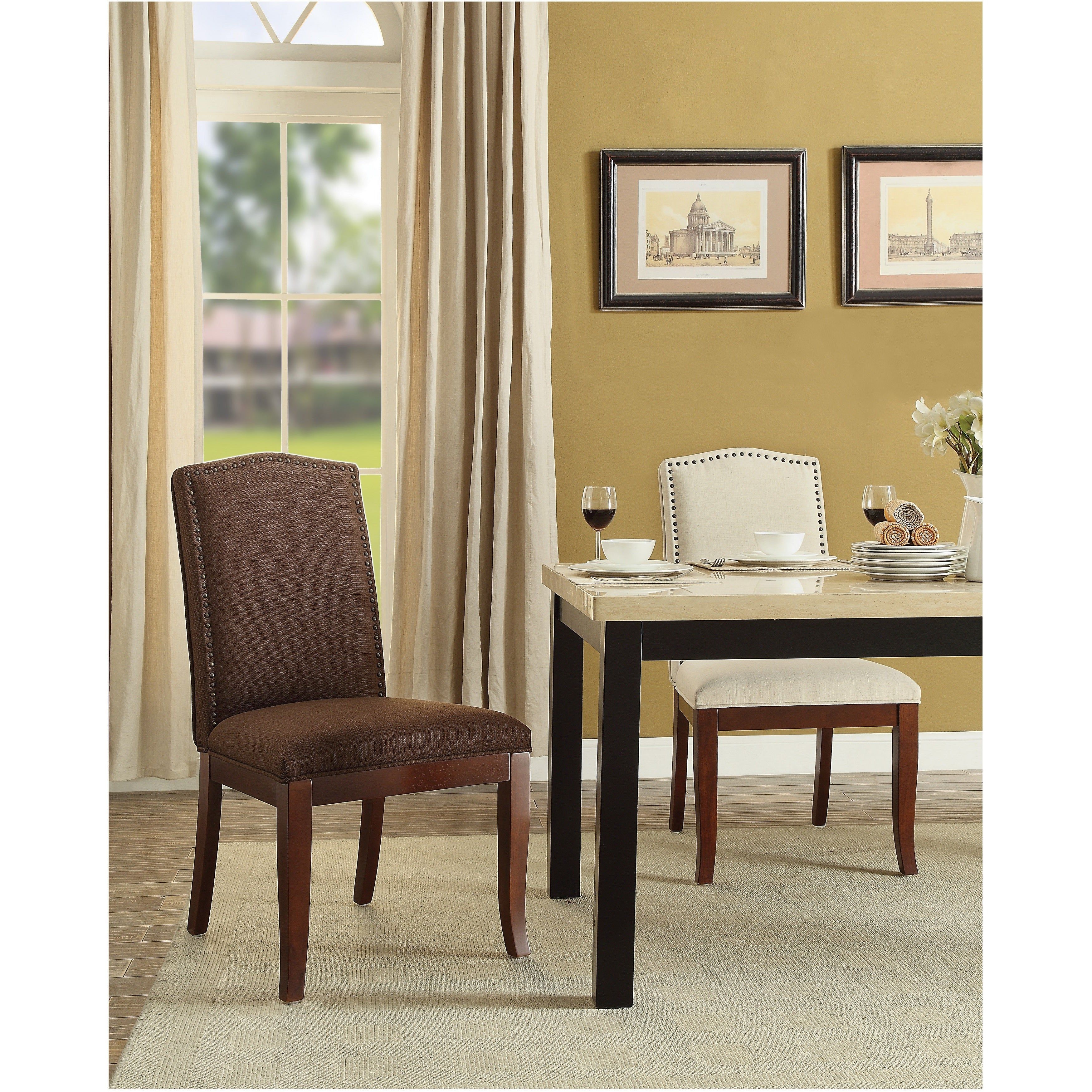 Osp Home Furnishings Hanson Dining Chair Within Festival Eclipse Credenzas (Photo 17 of 30)