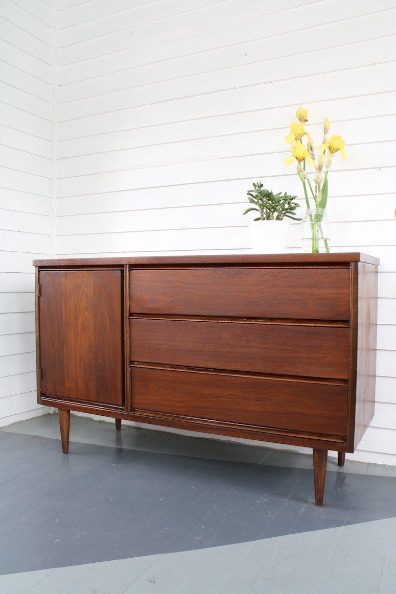 Our Refinished Midcentury Buffet | Living Room | Mid Century Pertaining To Mid Century Buffets (Photo 1 of 30)