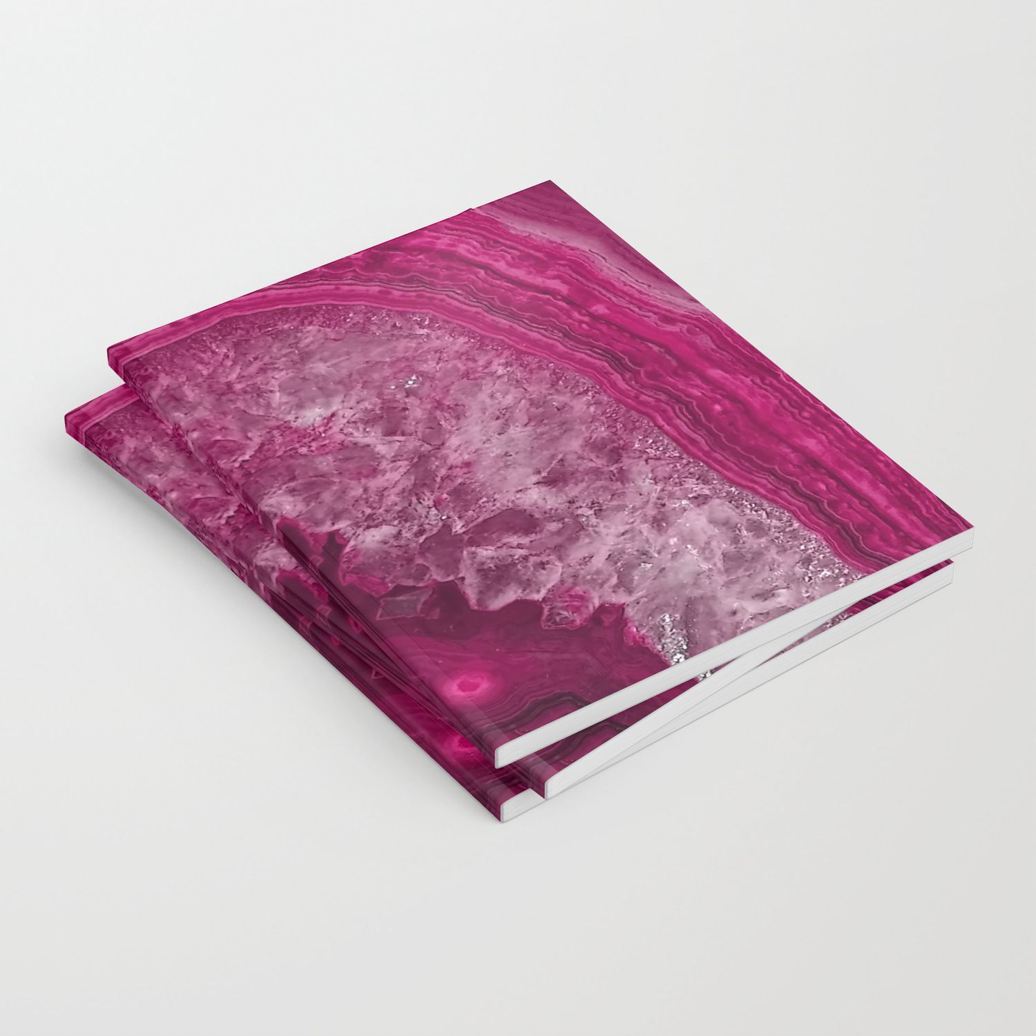 Pink Purple Agate Mineral Gem Stone – Beautiful Backdrop Notebook In Pale Pink Agate Wood Credenzas (Photo 30 of 30)