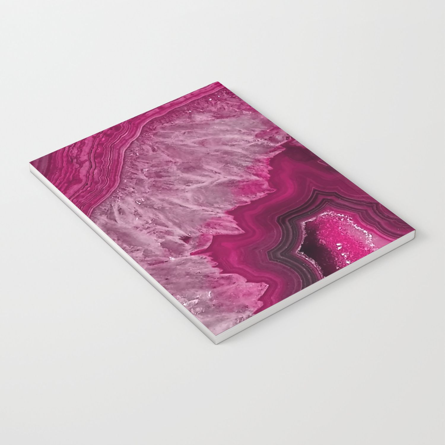Pink Purple Agate Mineral Gem Stone – Beautiful Backdrop Notebook Throughout Pale Pink Agate Wood Credenzas (View 16 of 30)