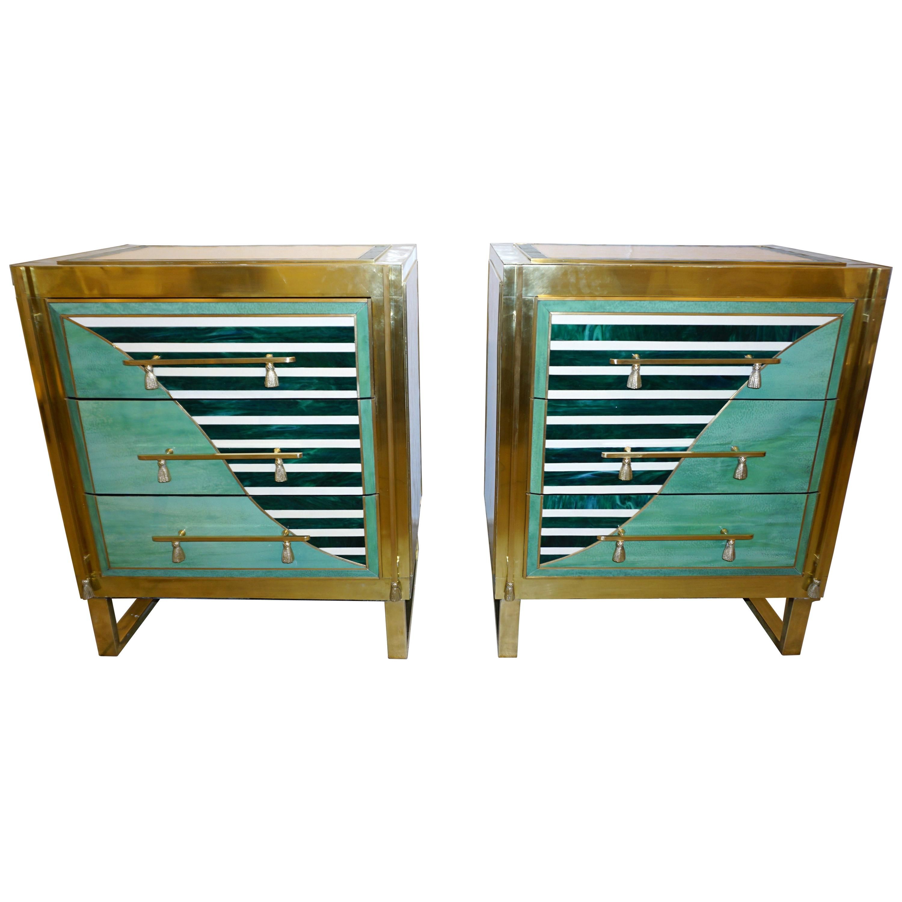 Post Modern Night Stands – 7 For Sale At 1stdibs Regarding Pale Pink Agate Wood Credenzas (View 25 of 30)