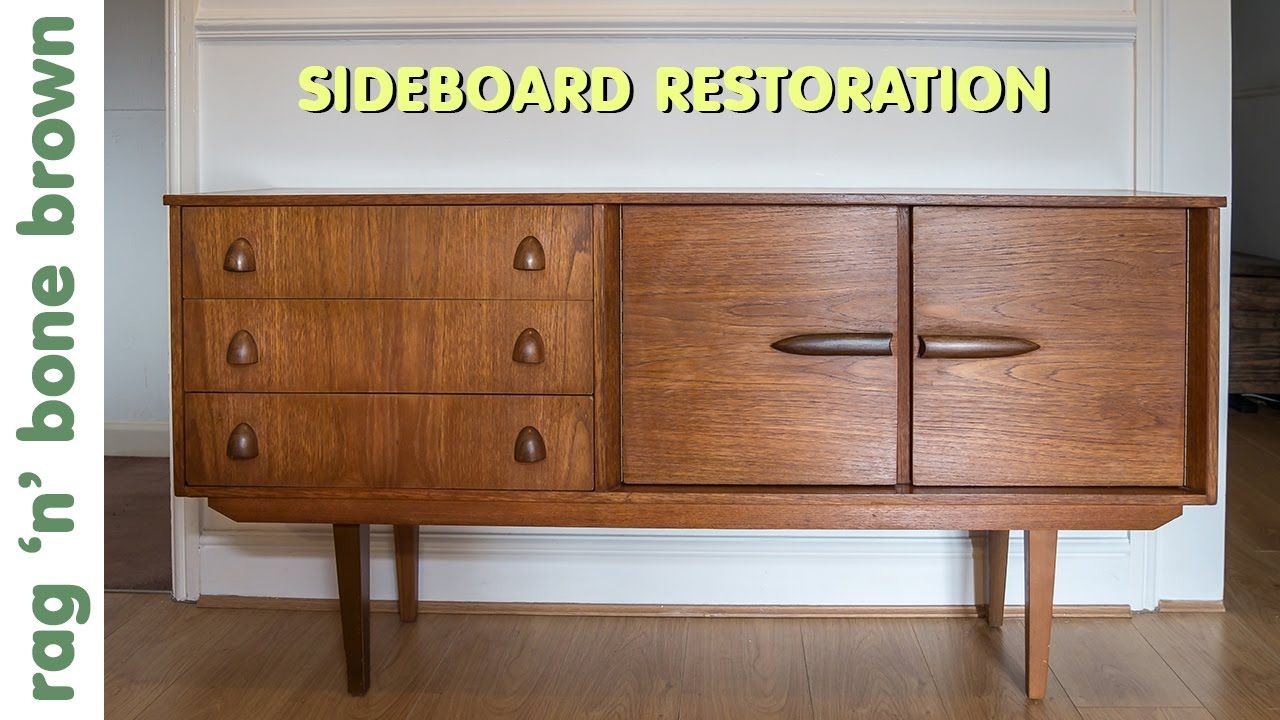 Restoring And Repairing A Mid Century Modern Style Sideboard With Mid Century Brown And Grey Sideboards (Photo 26 of 30)